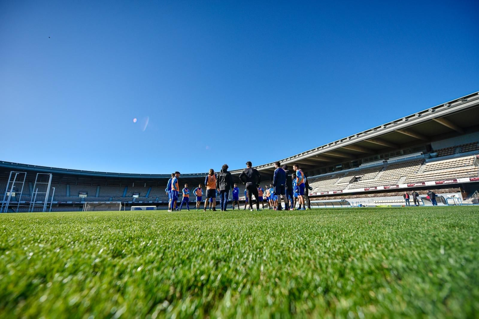 Ensayo general del Xerez CD en Chapín antes de recibir al Ciudad de Lucena