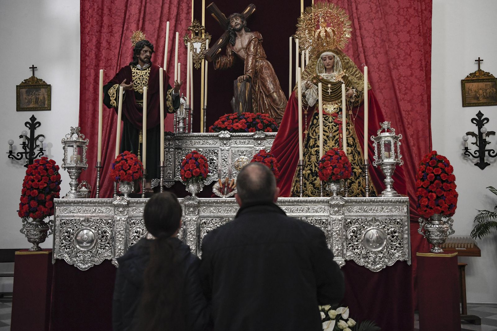 Fotos: el Zaidín visita a la hermandad el Trabajo en el Corpus Christi