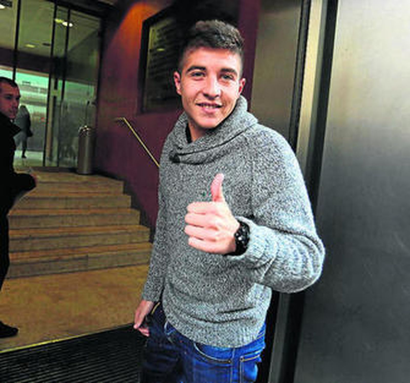 Portillo, a su llegada a Sevilla para pasar los tests médicos.