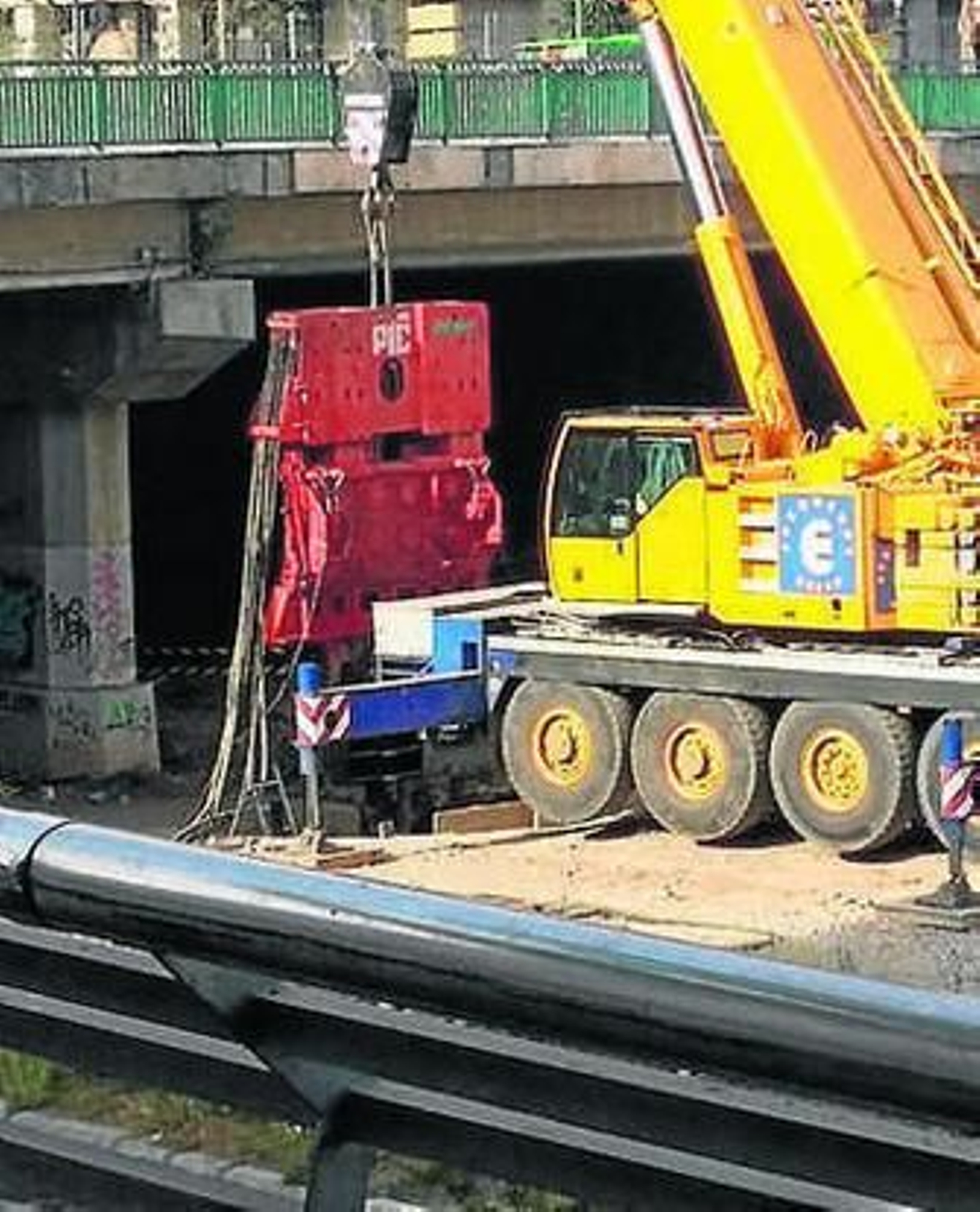 Trabajos en el puente.