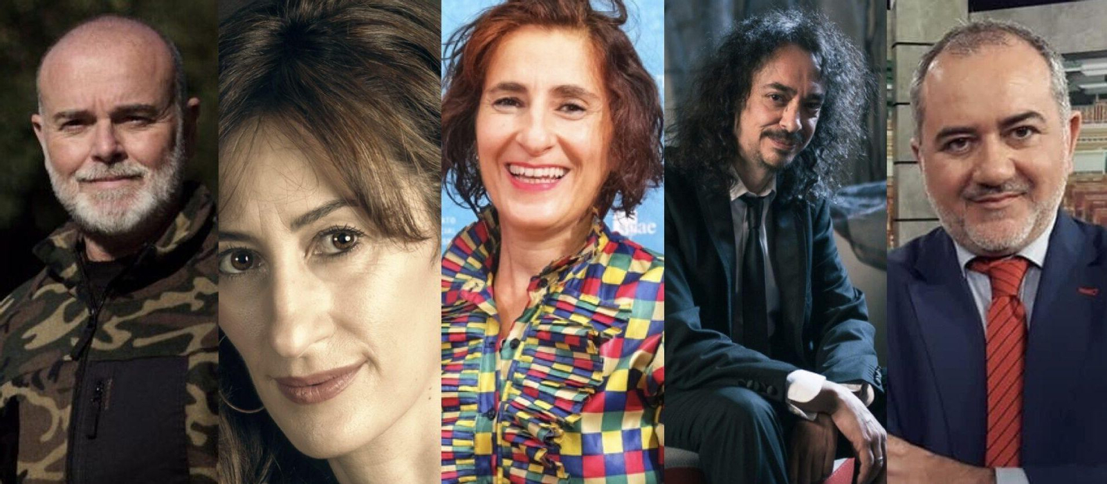 De izquierda a derecha: Arturo Menor, Amada Santos, Ana Rosa Diego, Sitoh Ortega y Norberto Javier.