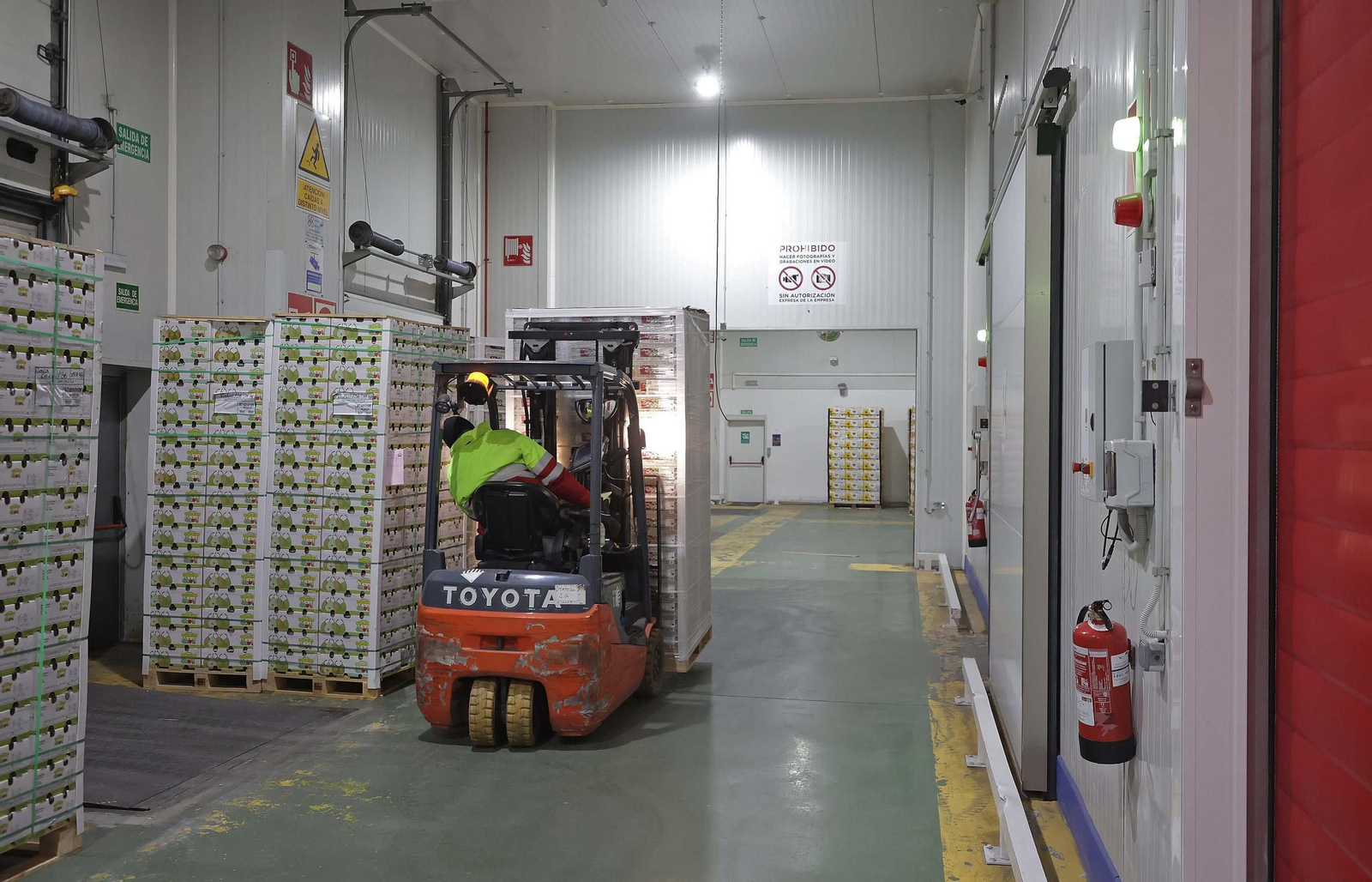 Fotos de la visita a la empresa Americold en el Puerto de Algeciras