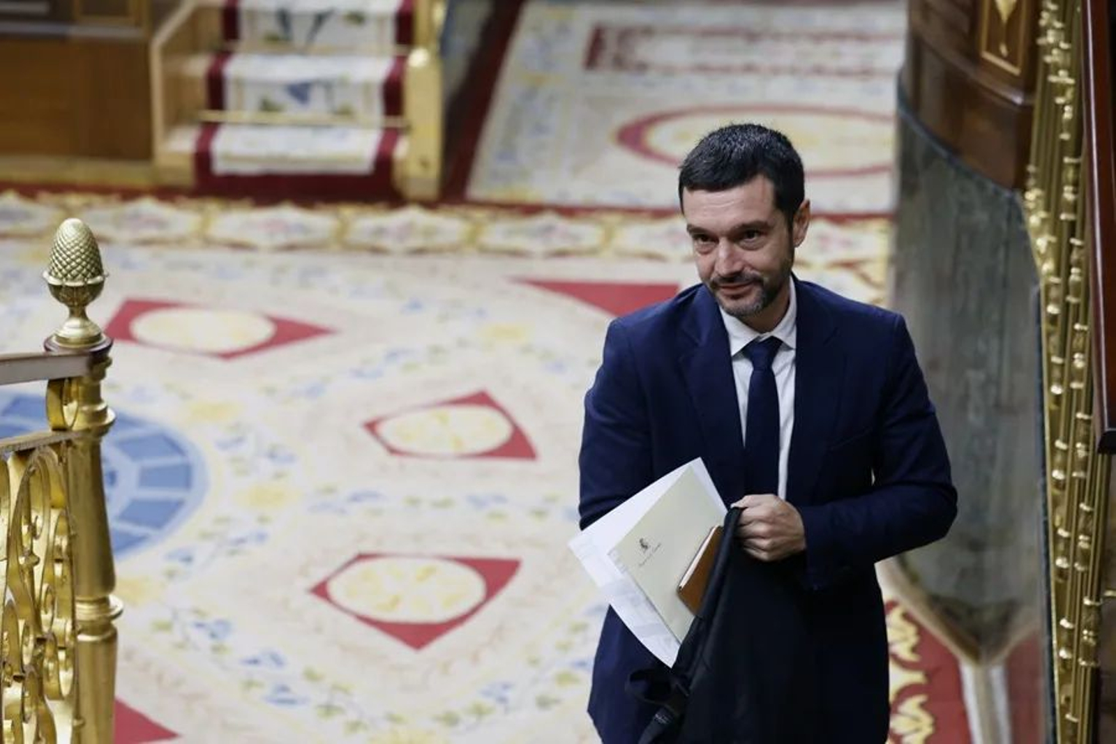 Pablo Bustinduy, ministro de Derechos Sociales, Consumo y Agenda 2030, en el Congreso de los Diputados.