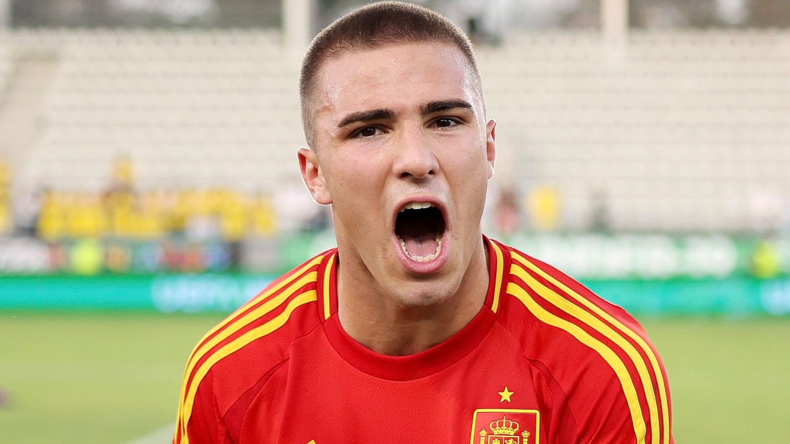 Pablo García celebrando su victoria en semifinales del europeo