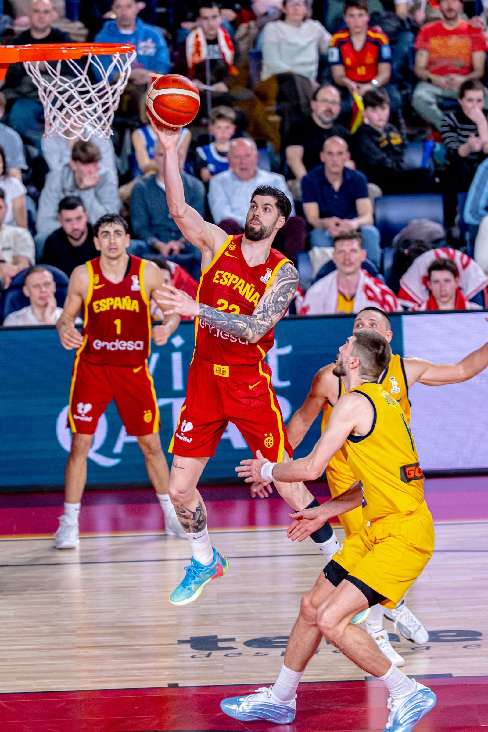 Las mejores fotos del España-Ucrania de baloncesto