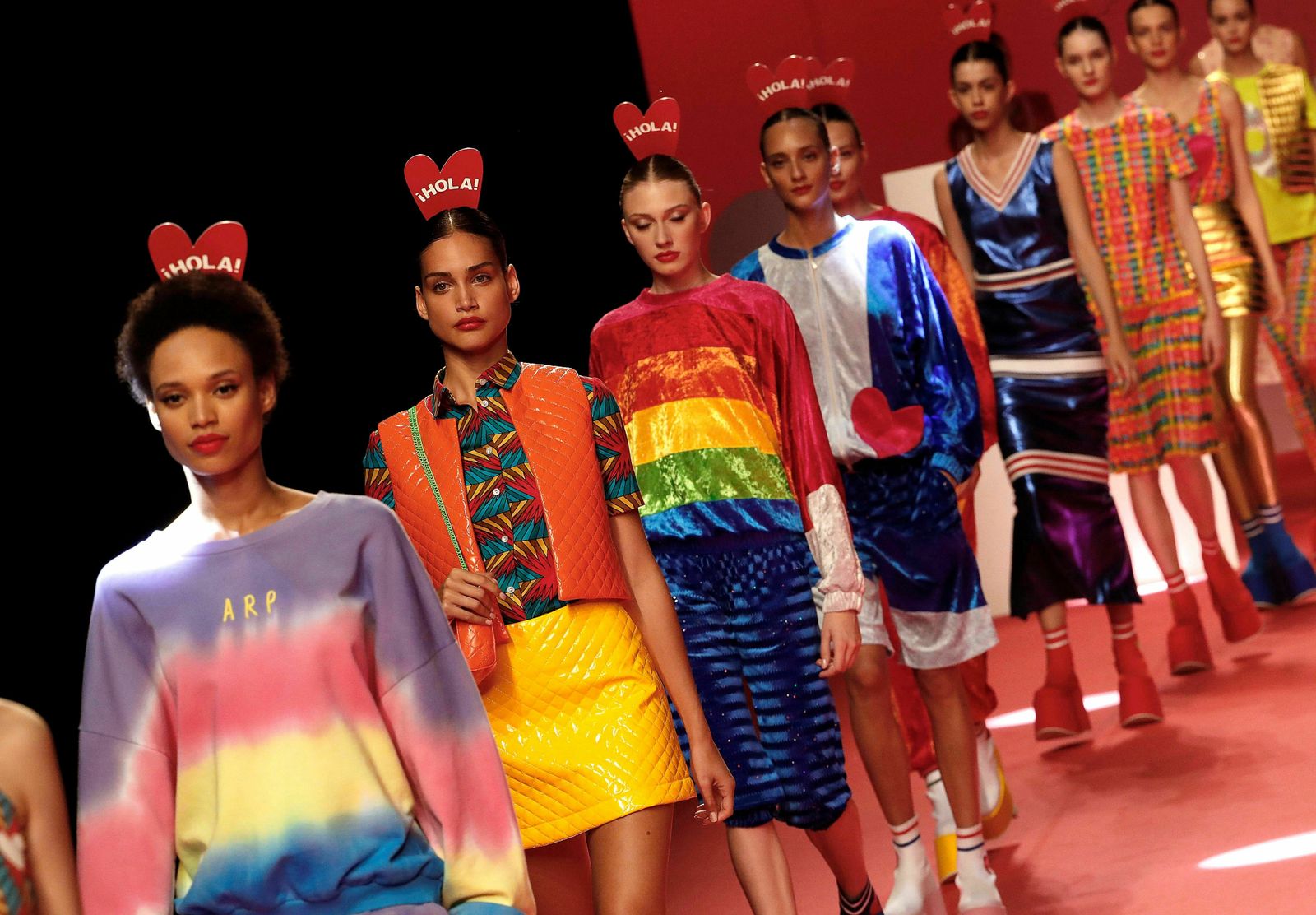 Desfile de Ágatha Ruiz de la Prada, el lunes en Madrid.