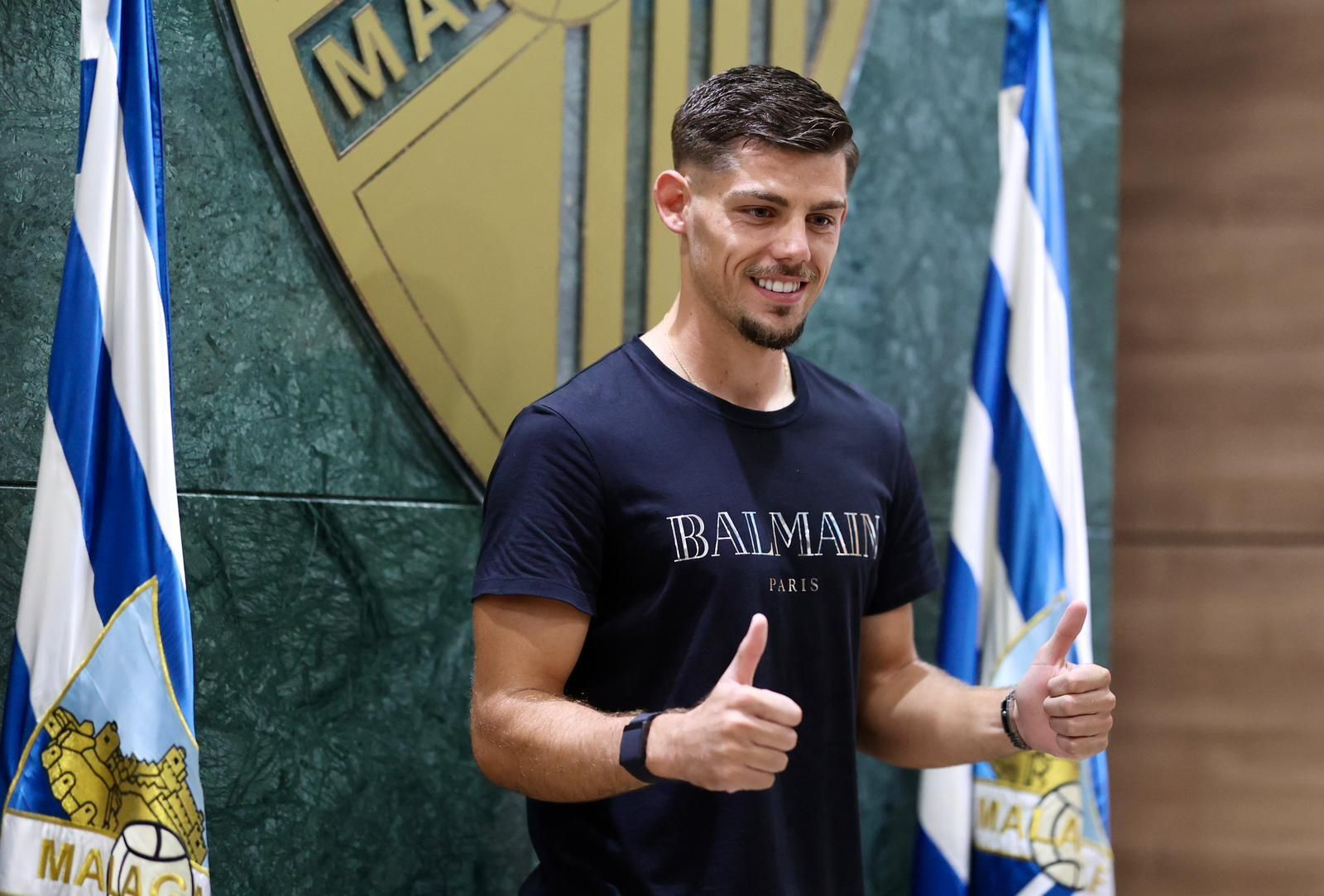 La presentación de Javi Montero como malaguista, en fotos