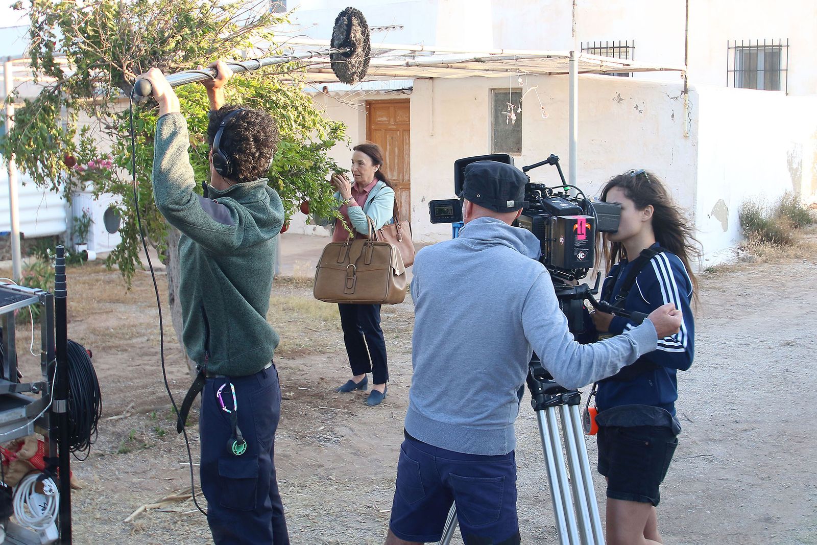 Escena rodada en una casa de las Salinas que puso fin a la grabación de la película en tierras almerienses.