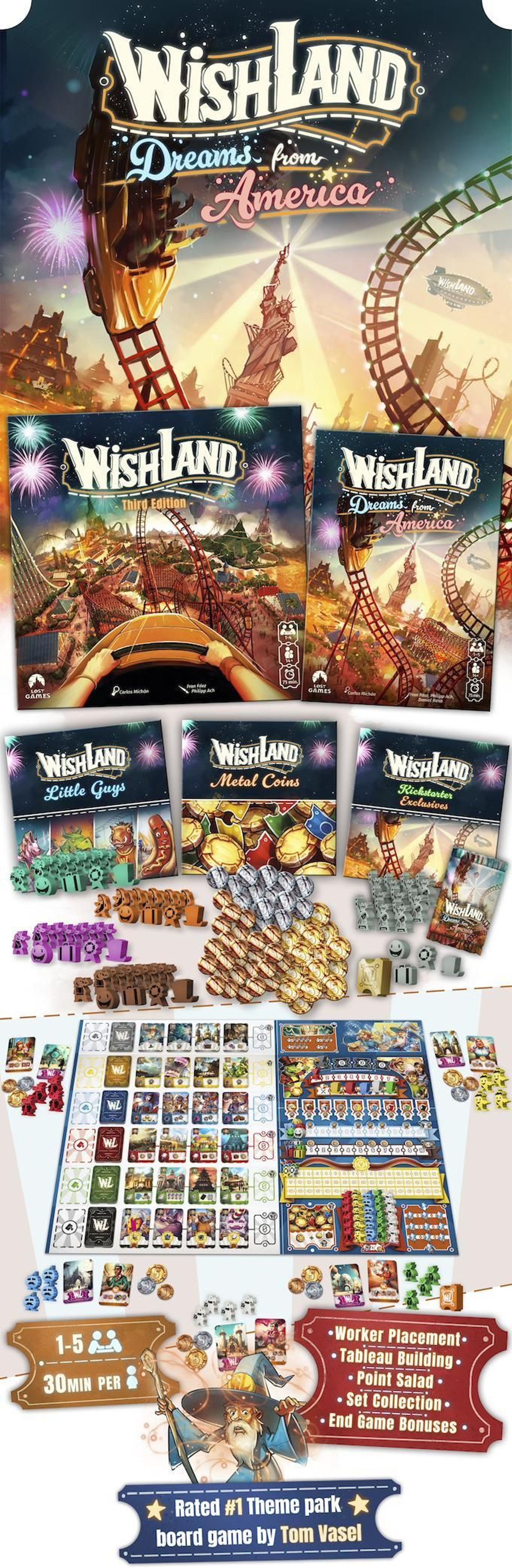 Imagen de la campaña en kickstarter para la ampliación del juego de mesa 'Wishland'. Imagen de la campaña en kickstarter para la ampliación del juego de mesa 'Wishland'.