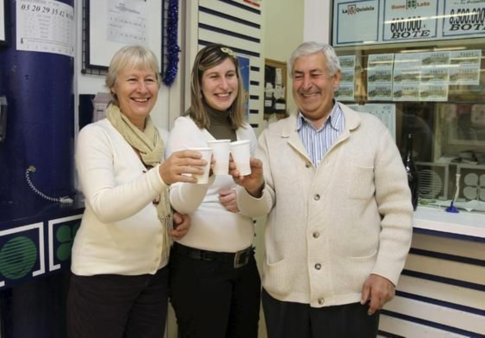 Ganadores del sorteo de Navidad.

Foto: EFE