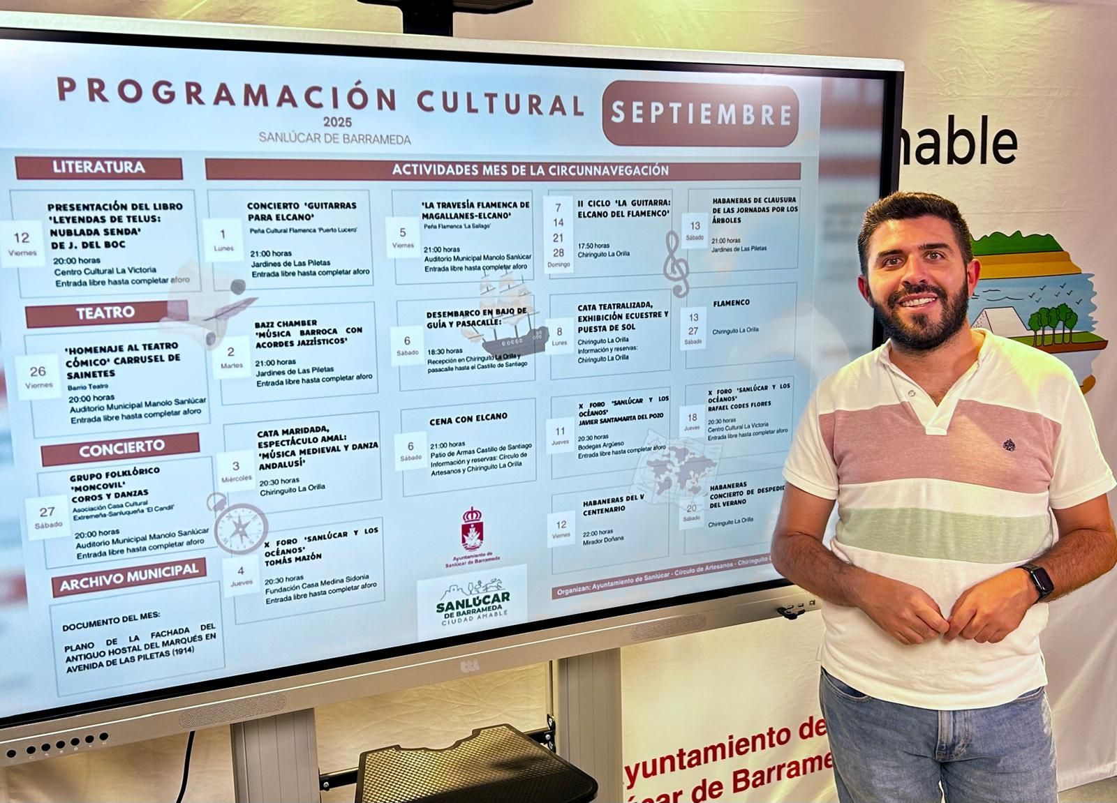Presentación de la programación cultural de septiembre en Sanlúcar.