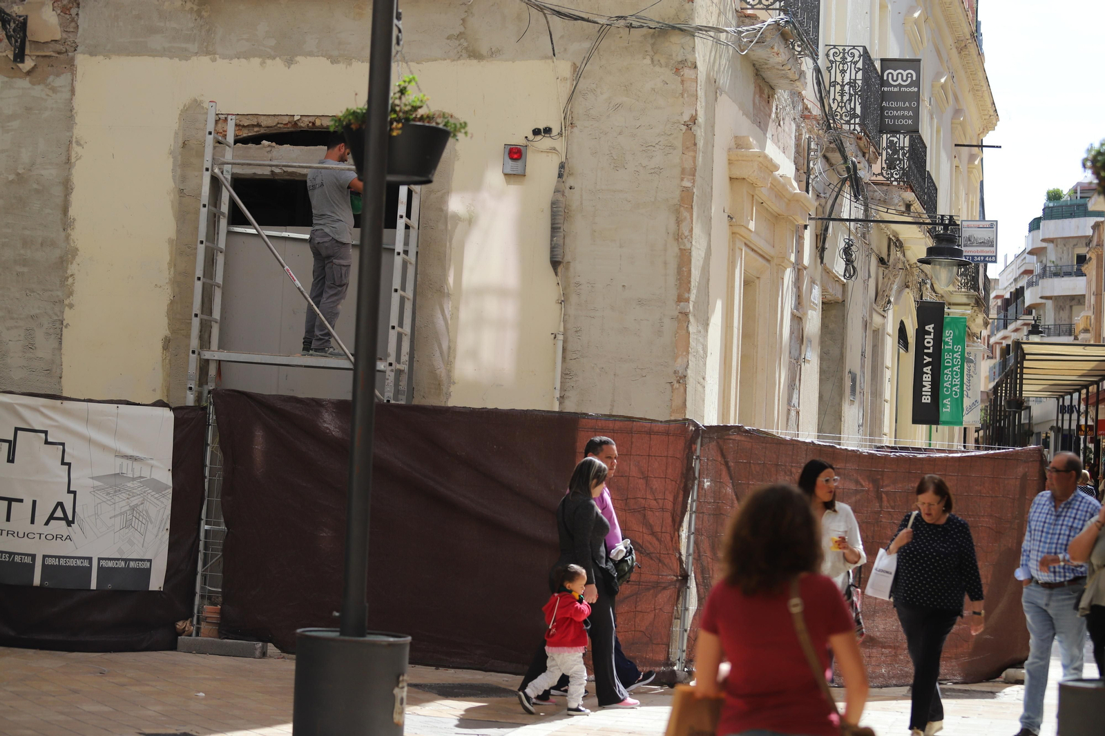 Imágenes de las obras de reforma del edificio de la calle Palacio