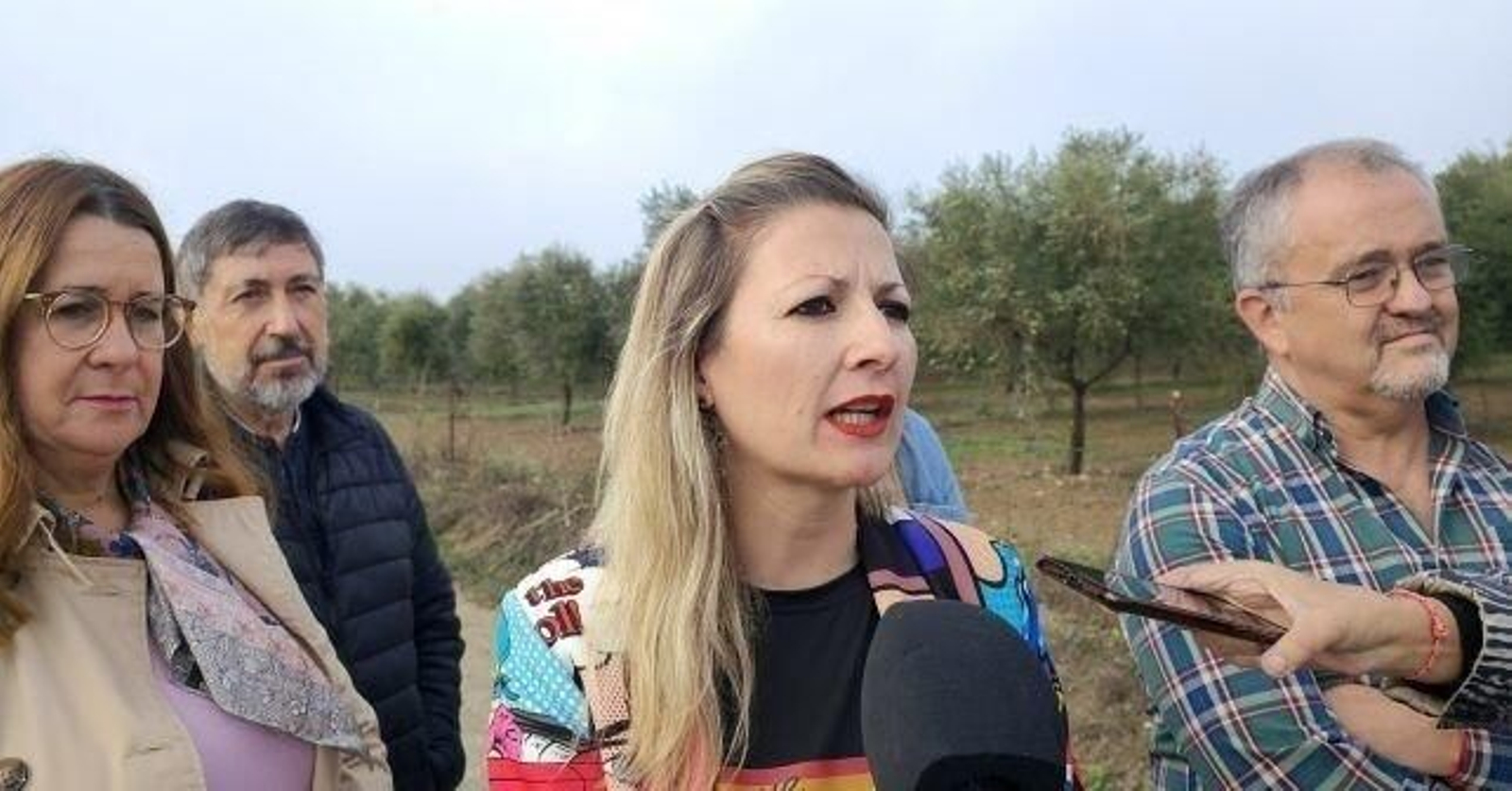 Maite Rodríguez en rueda de prensa.