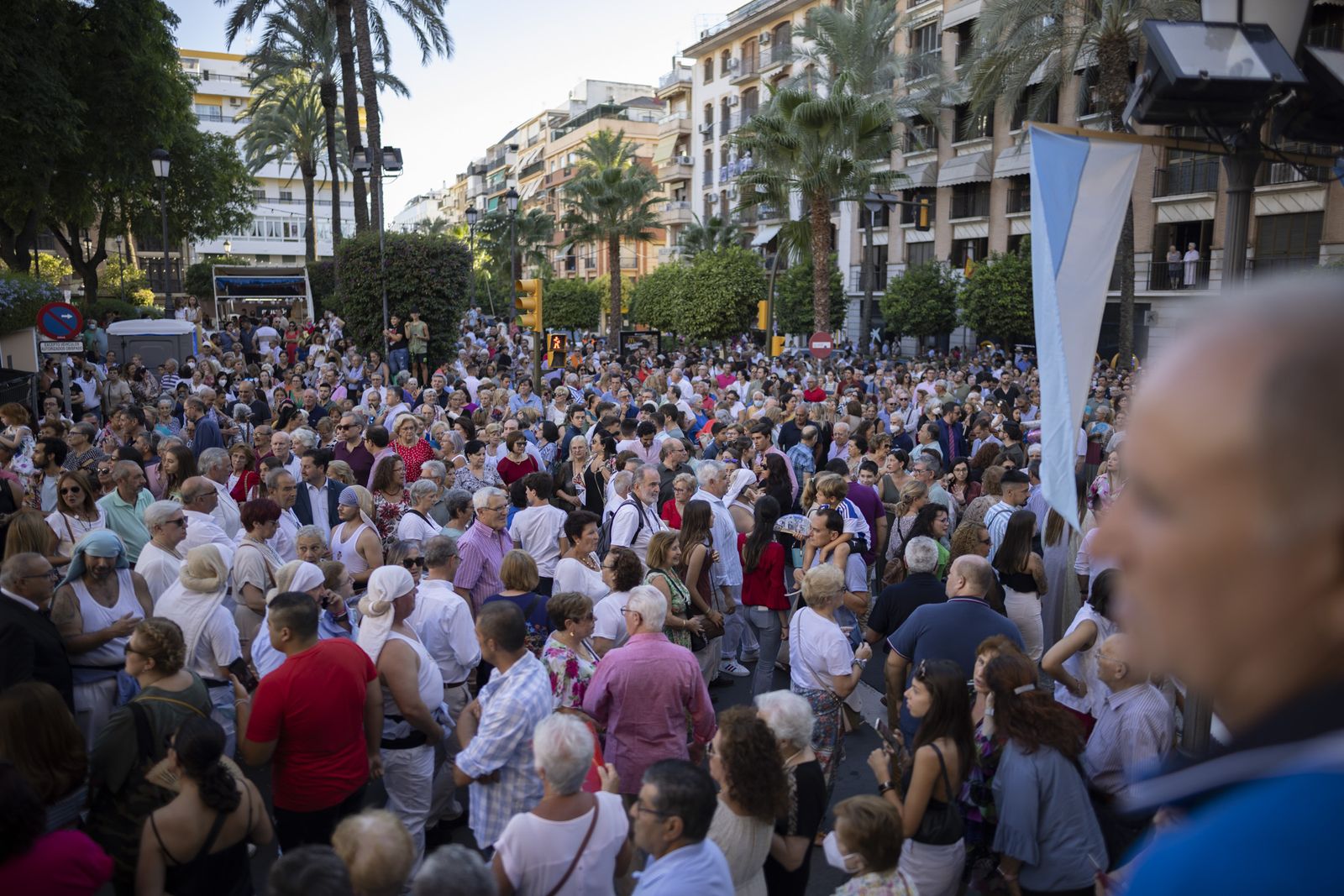 Imágenes de la salida de la Virgen de la Cinta desde la Catedral hacia el Santuario