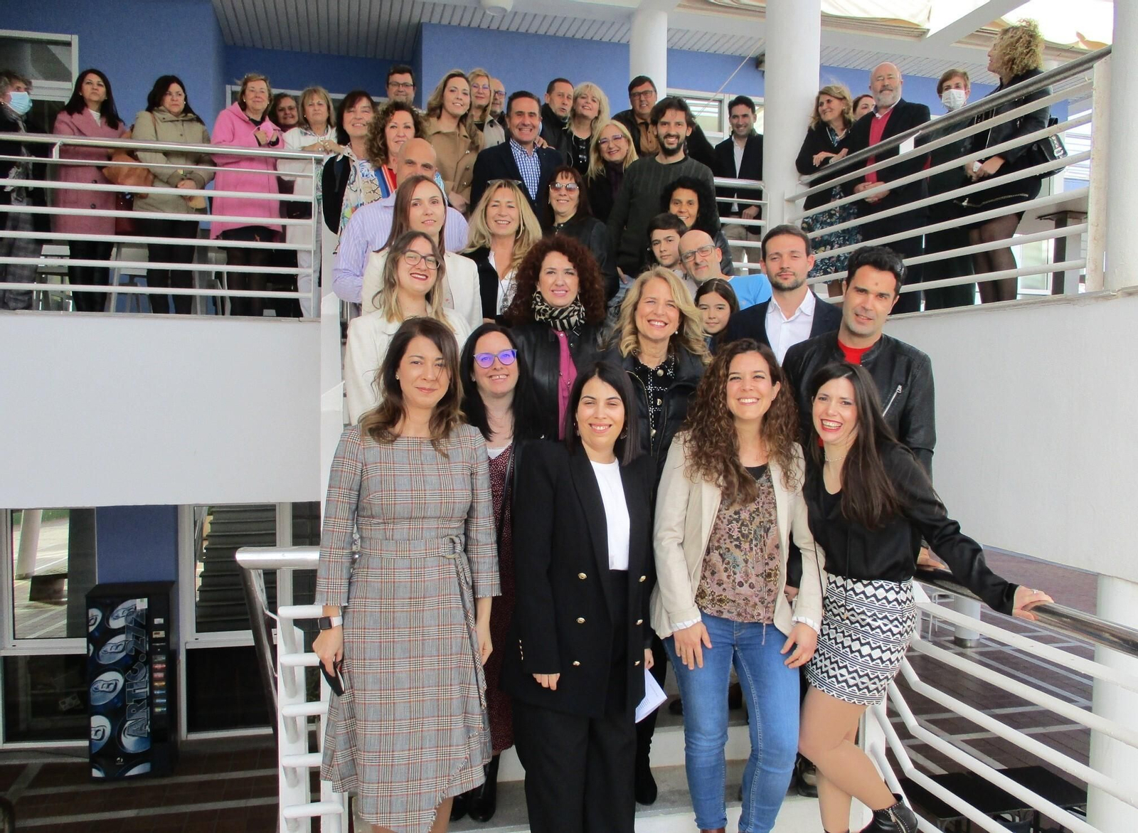 Foto de familia de los asistentes a la comida de hermandad del Sindicato ANPE.