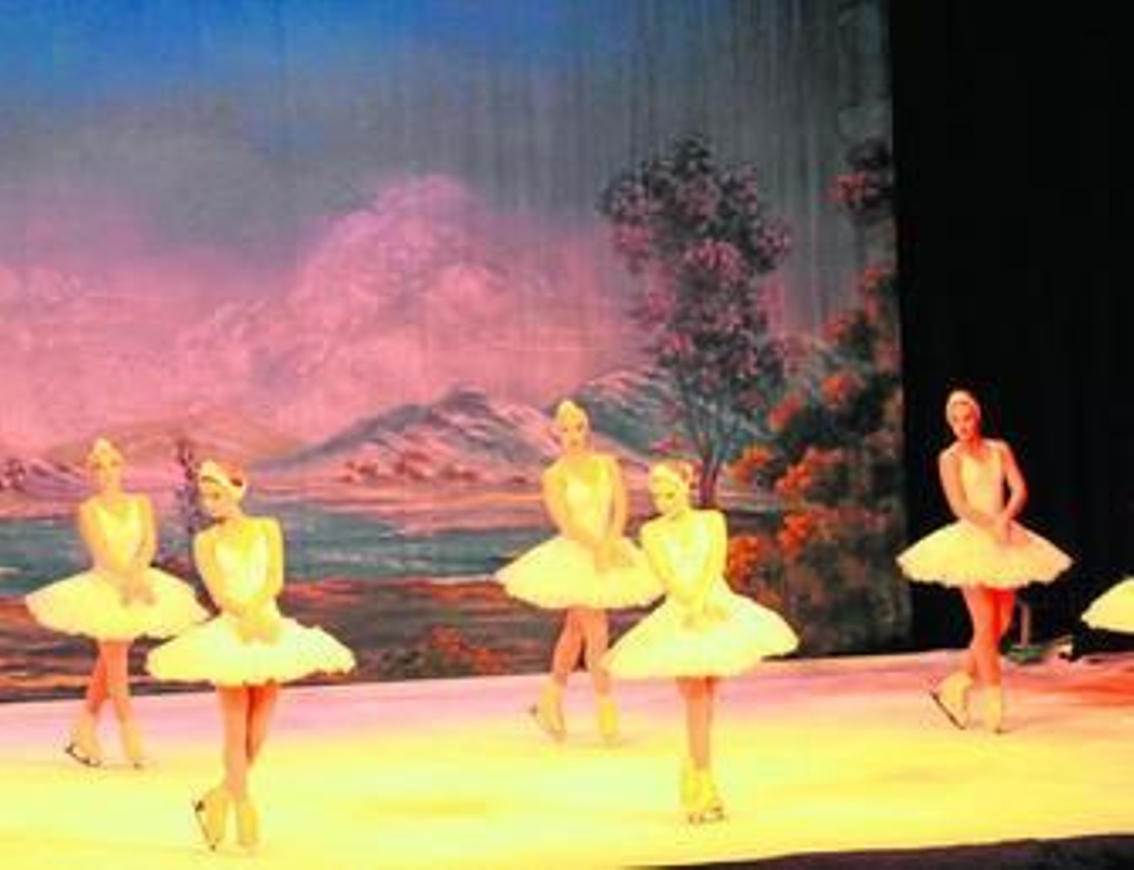 El público salió del Maestro Padilla fascinado del espectáculo sobre hielo.