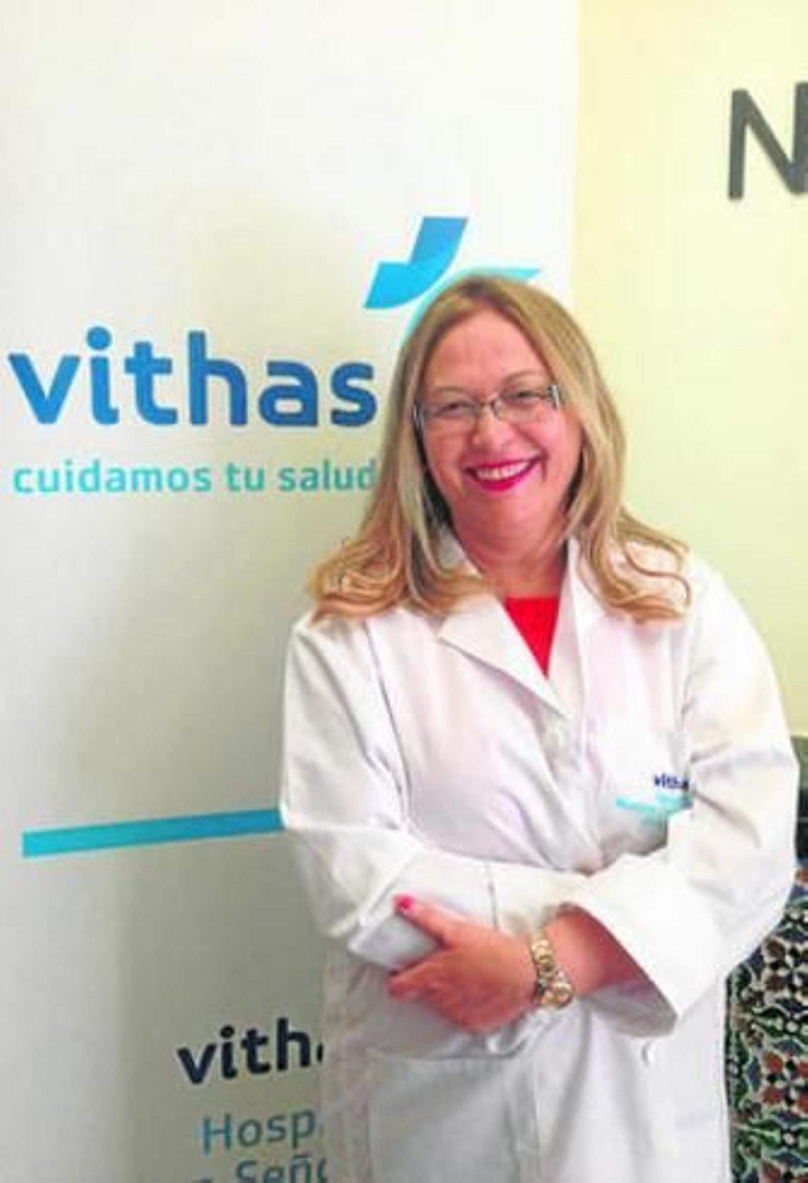 La doctora Carmen Huertas Buenos, cirujana del hospital La Salud.