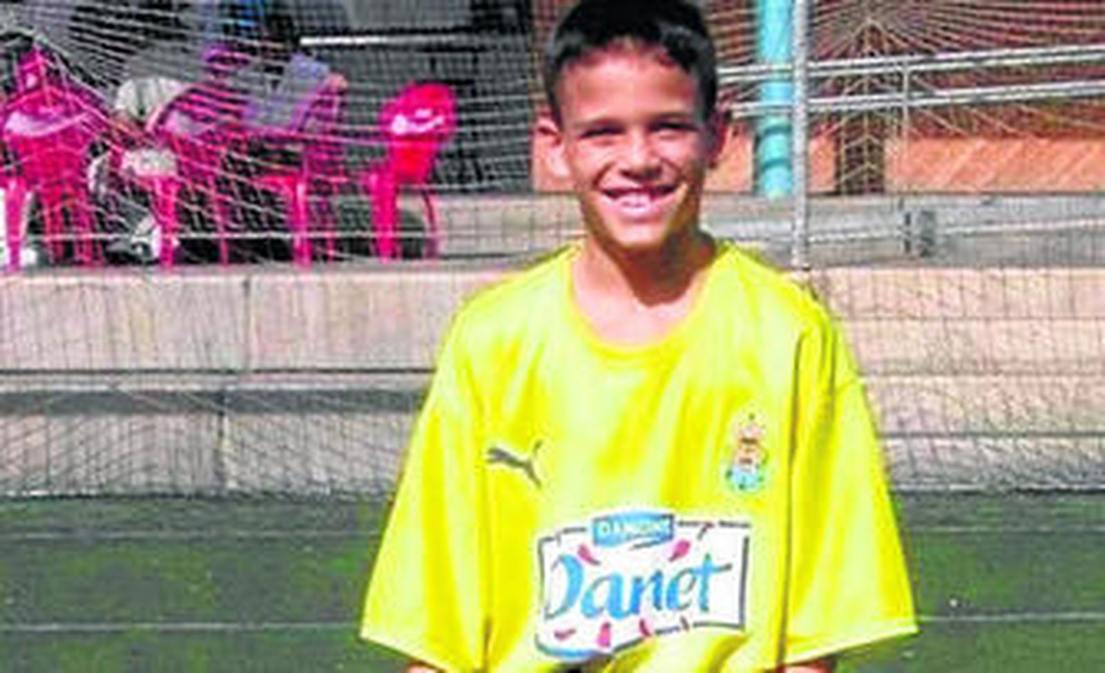 Sandro, en su etapa cadete en Las Palmas.