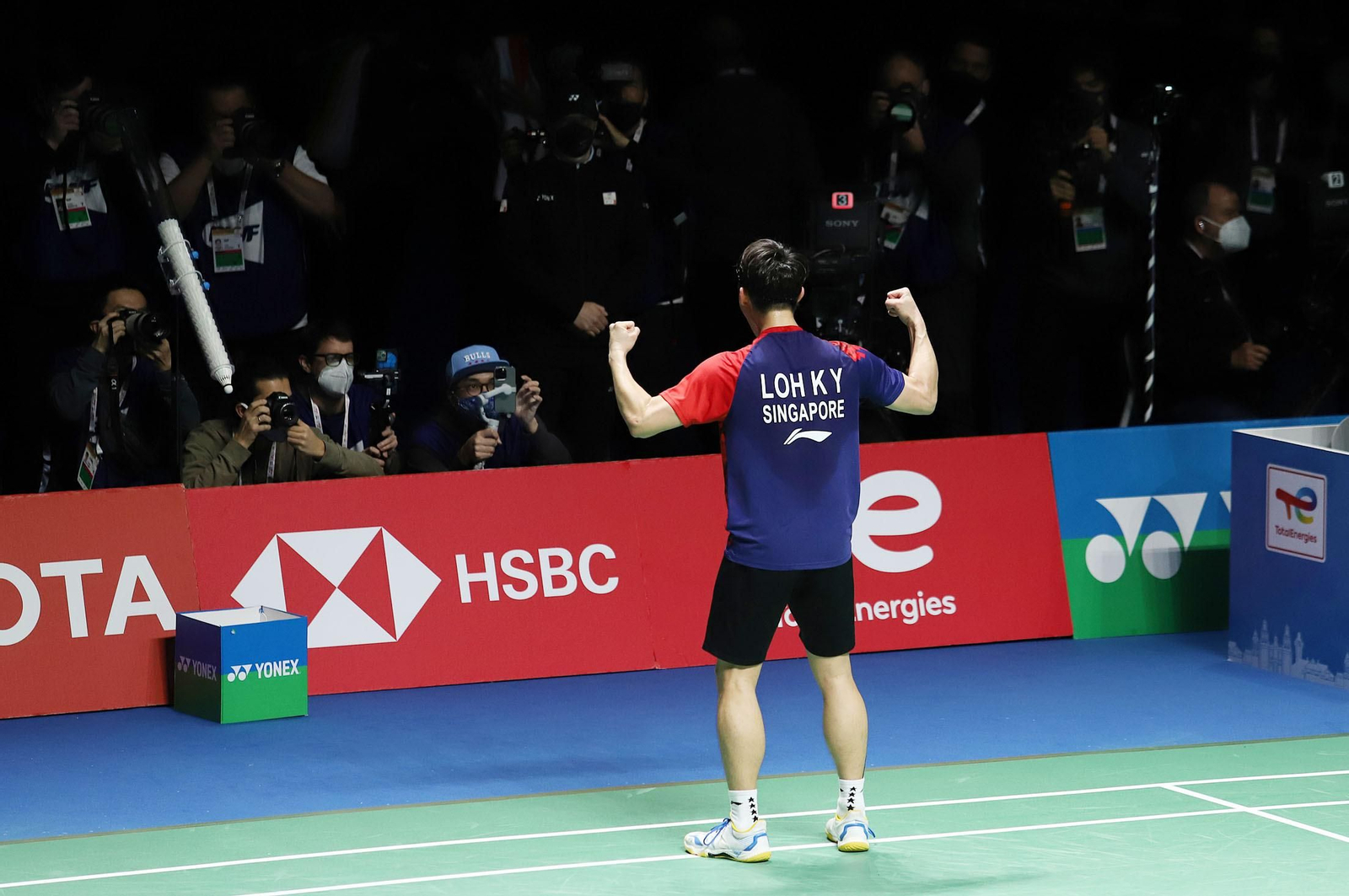 Huelva 2021: final masculina KIDAMBI Srikanth-LOH Kean Yew. Mundial de Bádminton Huelva´21