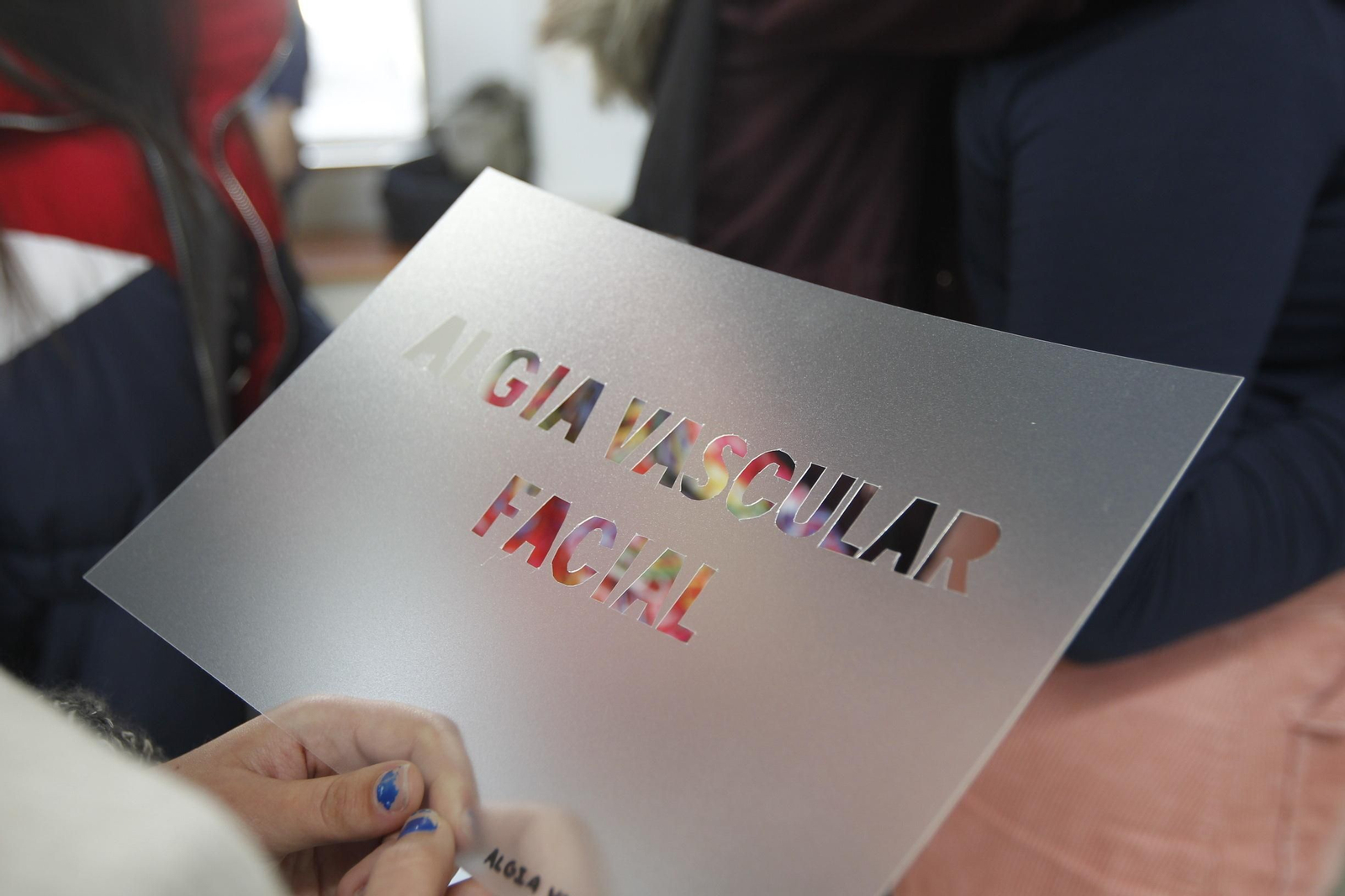 Fotos mural reivindicativo enfermedades raras Universidad de Almería-UAL