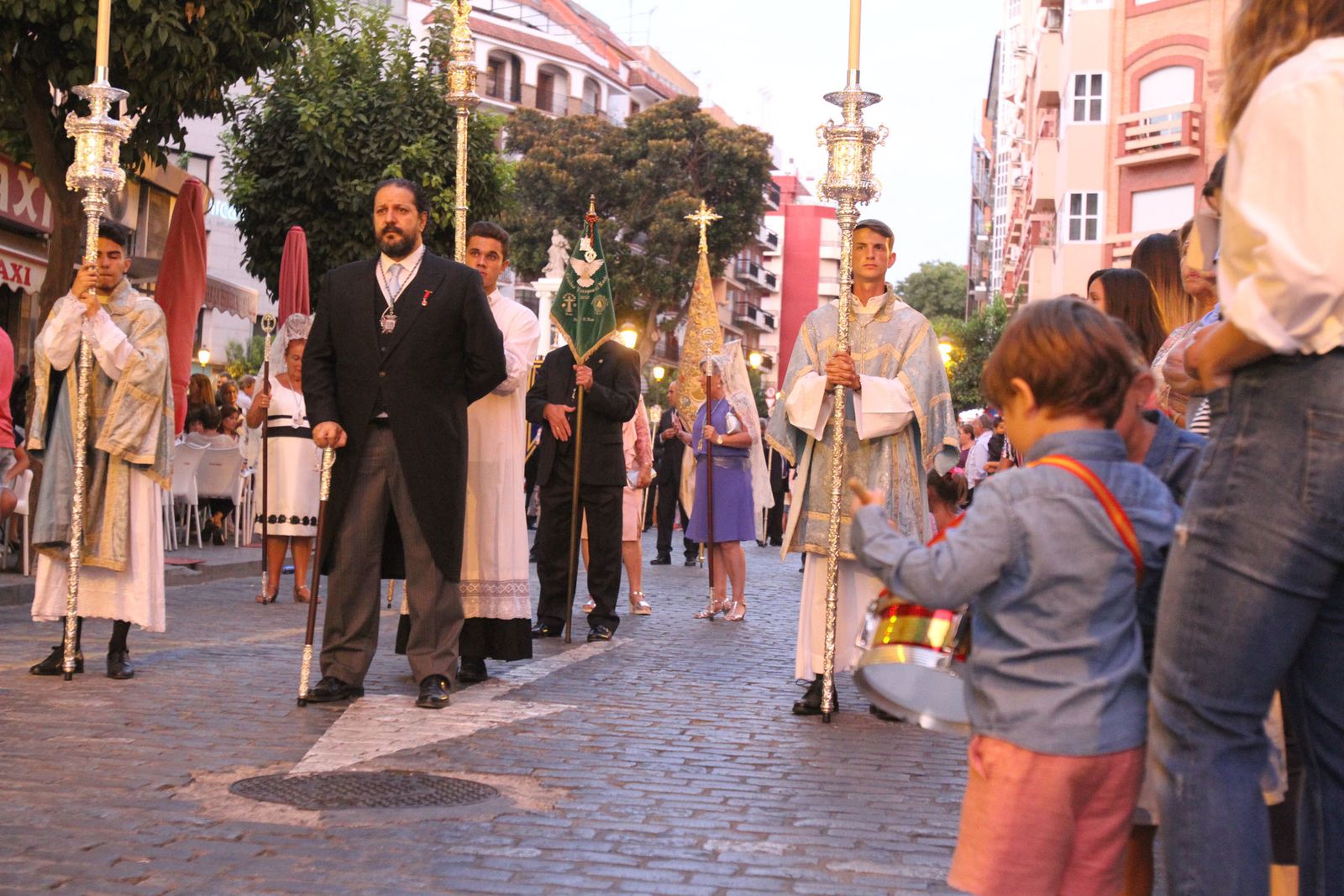 Procesión solemne de la Virgen de la Cinta.