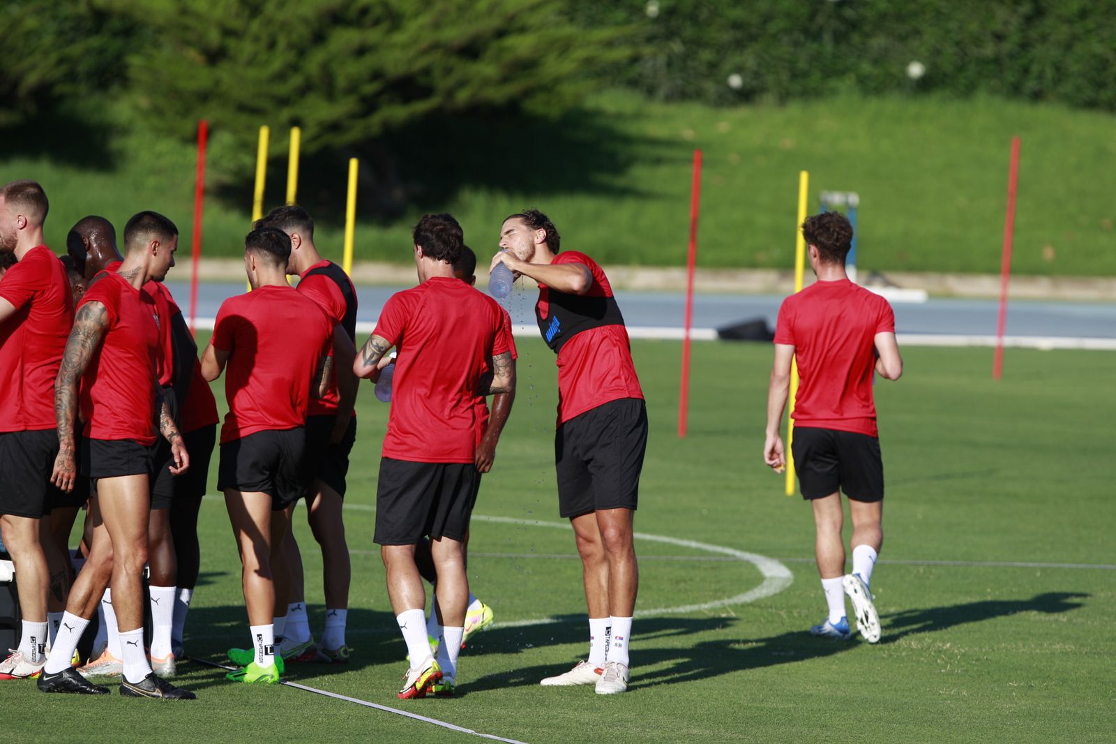 Imágenes del primer entramiento de la U.D. Almería en la Liga Santander, temporada 2022-2023