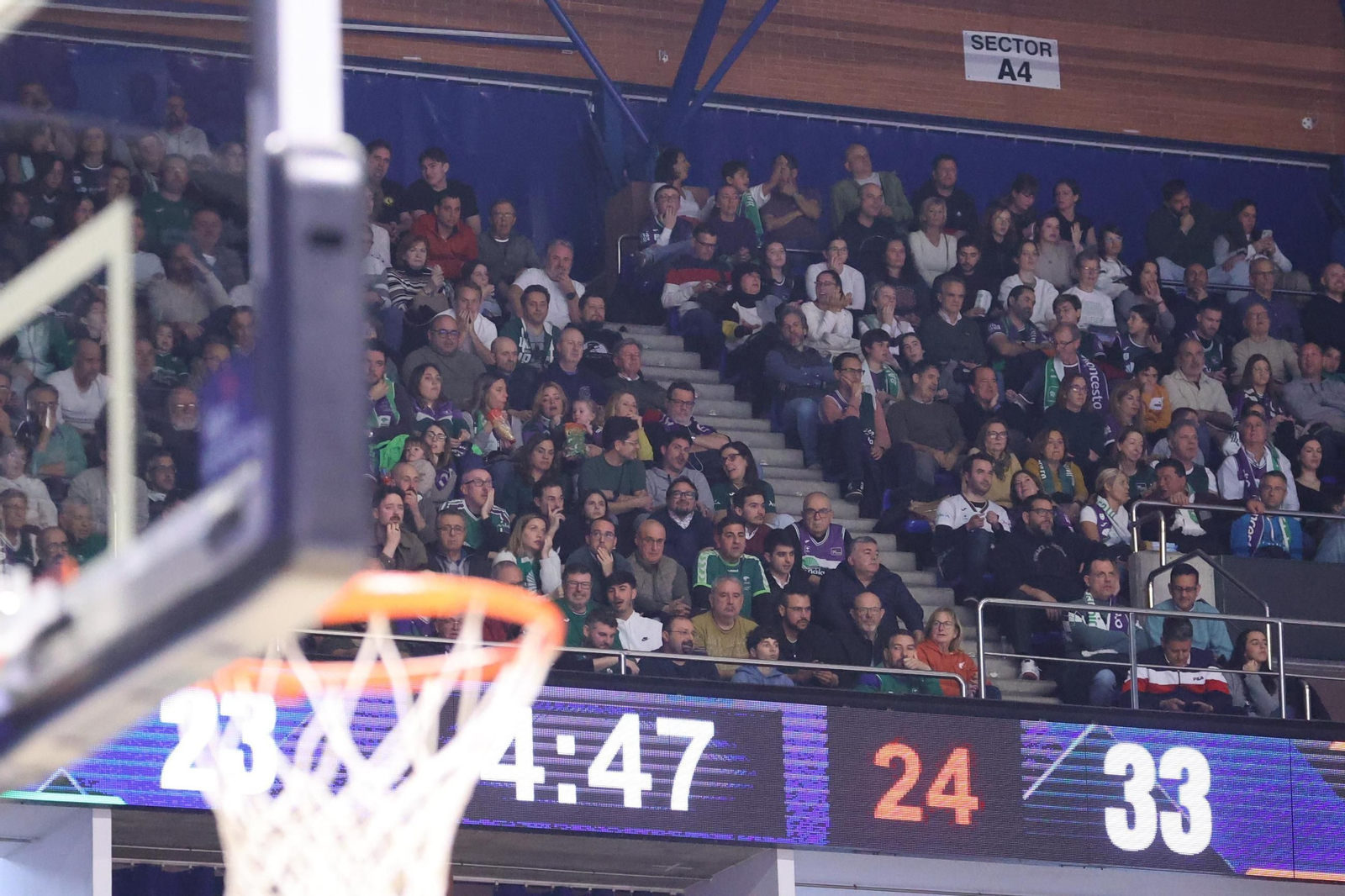 Búscate en las gradas del Carpena durante el Unicaja-Valencia Basket