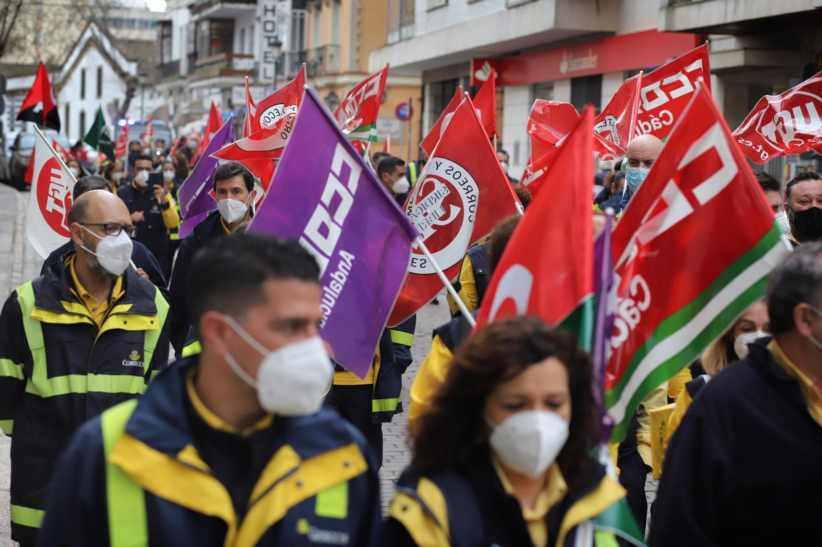 Manifestación de correos