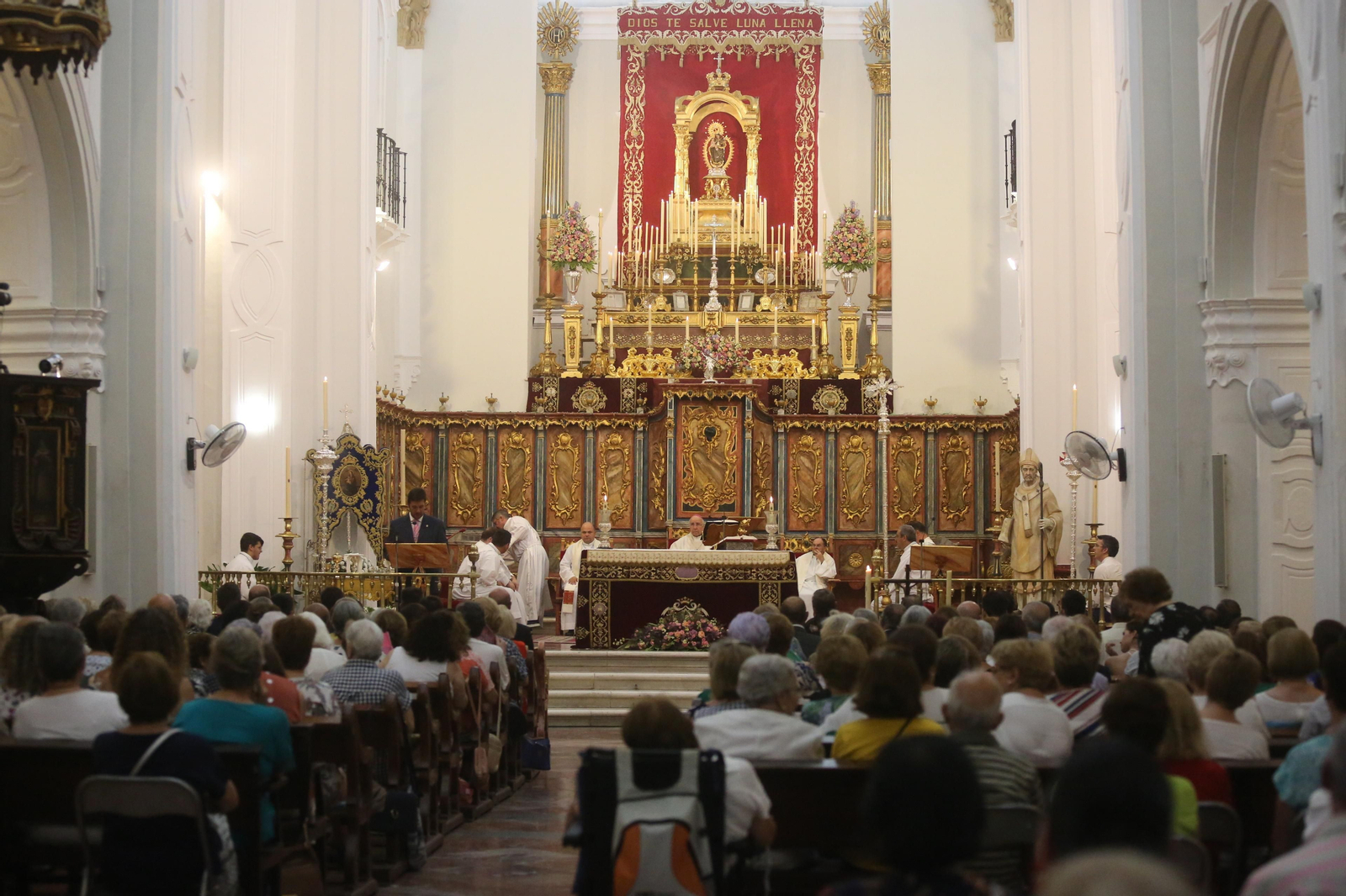 El obispo de Huelva preside la novena a la Virgen de la Cinta