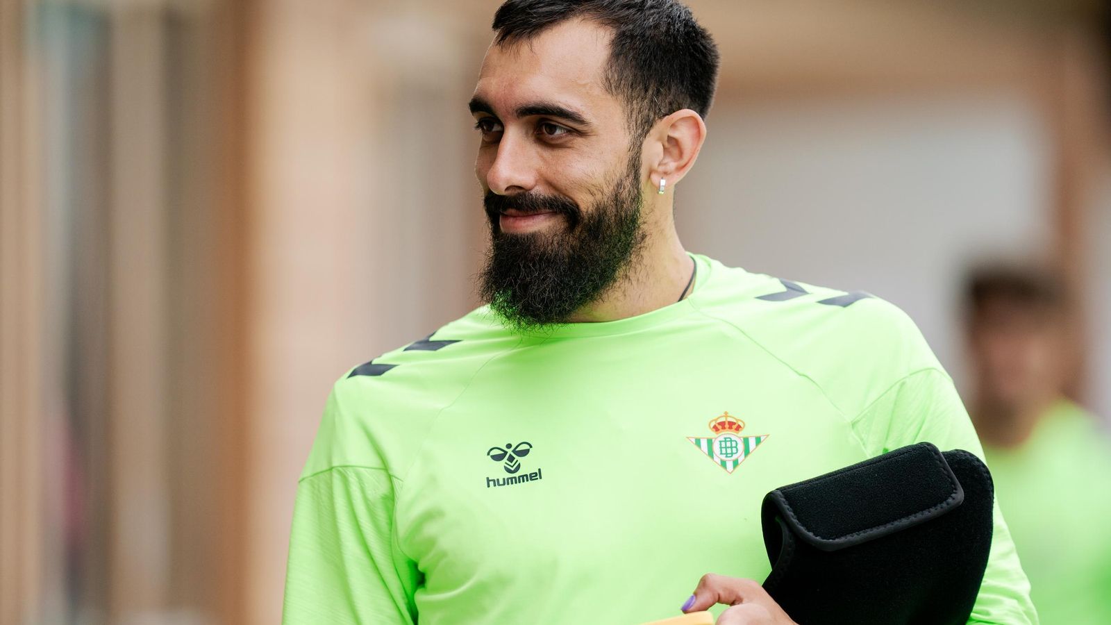 Borja Iglesias, durante la concentración del Betis en Austria.