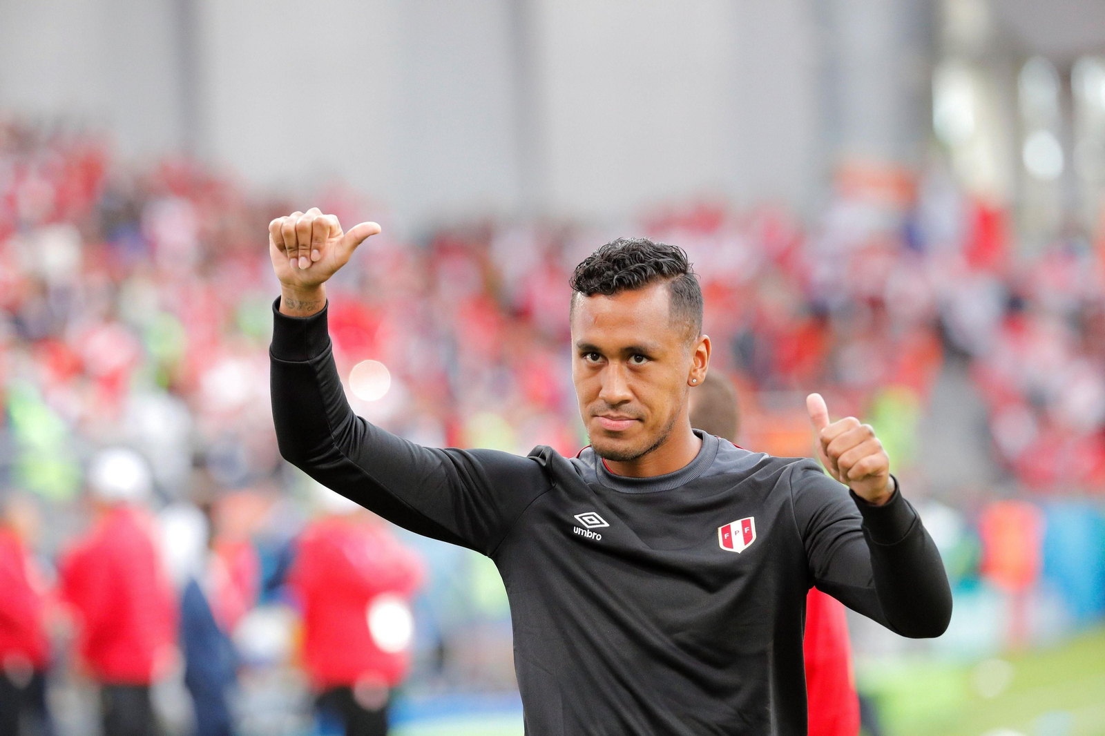 Renato Tapia, en un encuentro con Perú.