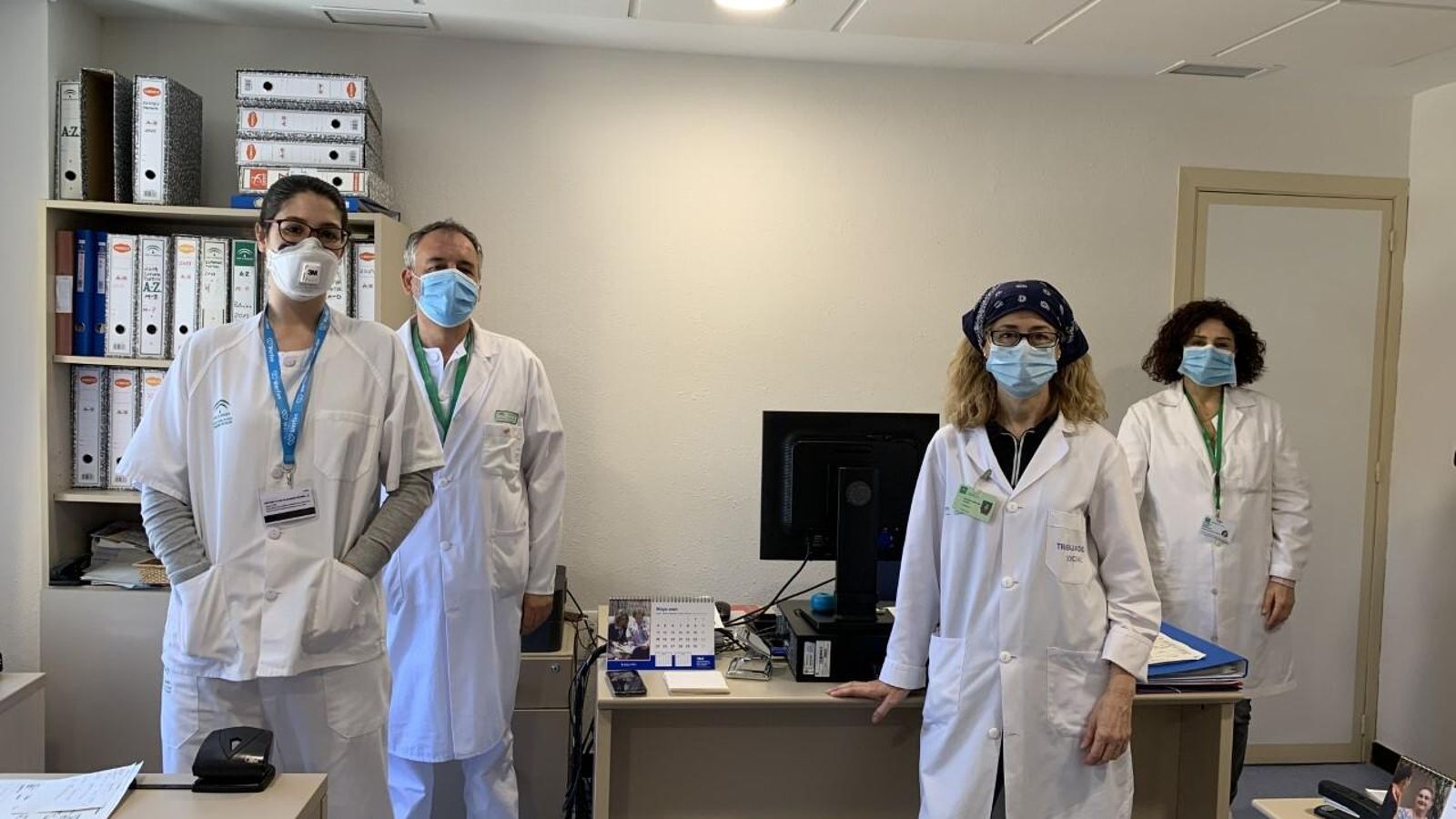 Trabajadores sociales de la Unidad del Hospital Regional.