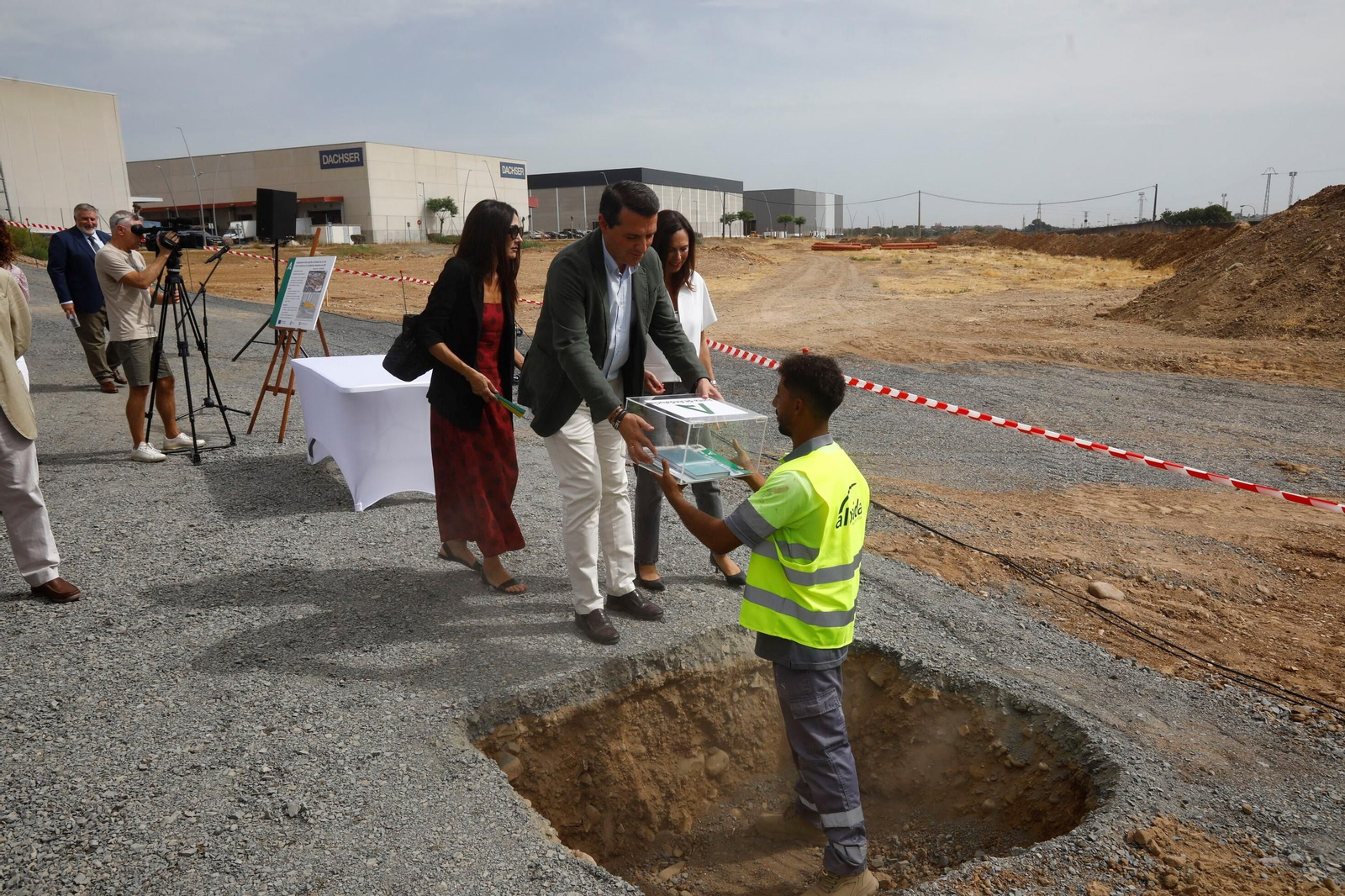 El inicio de las obras de la tercera fase del parque logístico de Córdoba, en imágenes