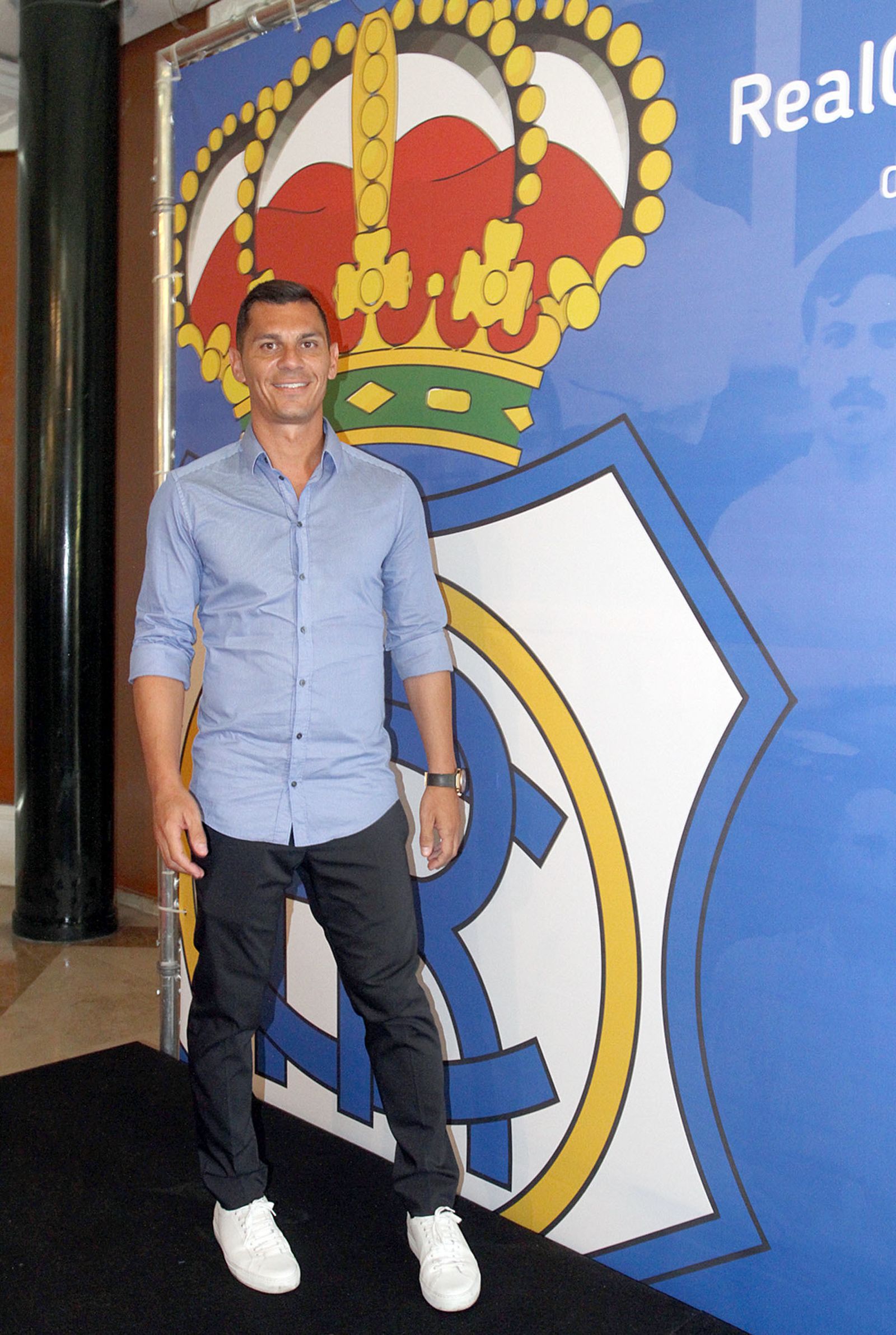 Presentación de Javi Casquero como nuevo entrenador del Recreativo de Huelva