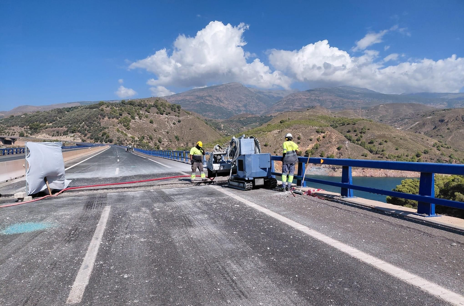 Así avanzan las obras en la A-44 a la altura de Rules