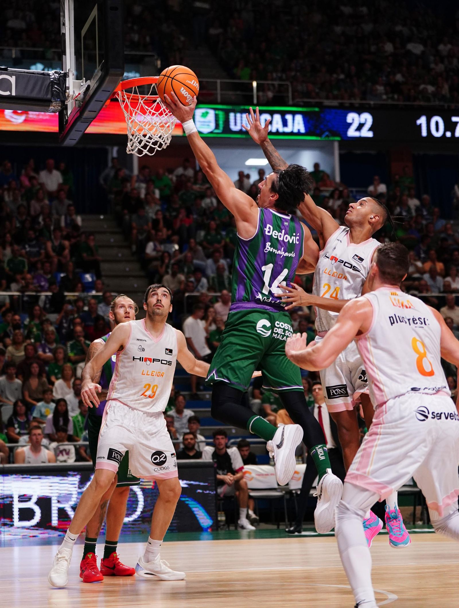 Las fotos del Unicaja-Hiopos Lleida