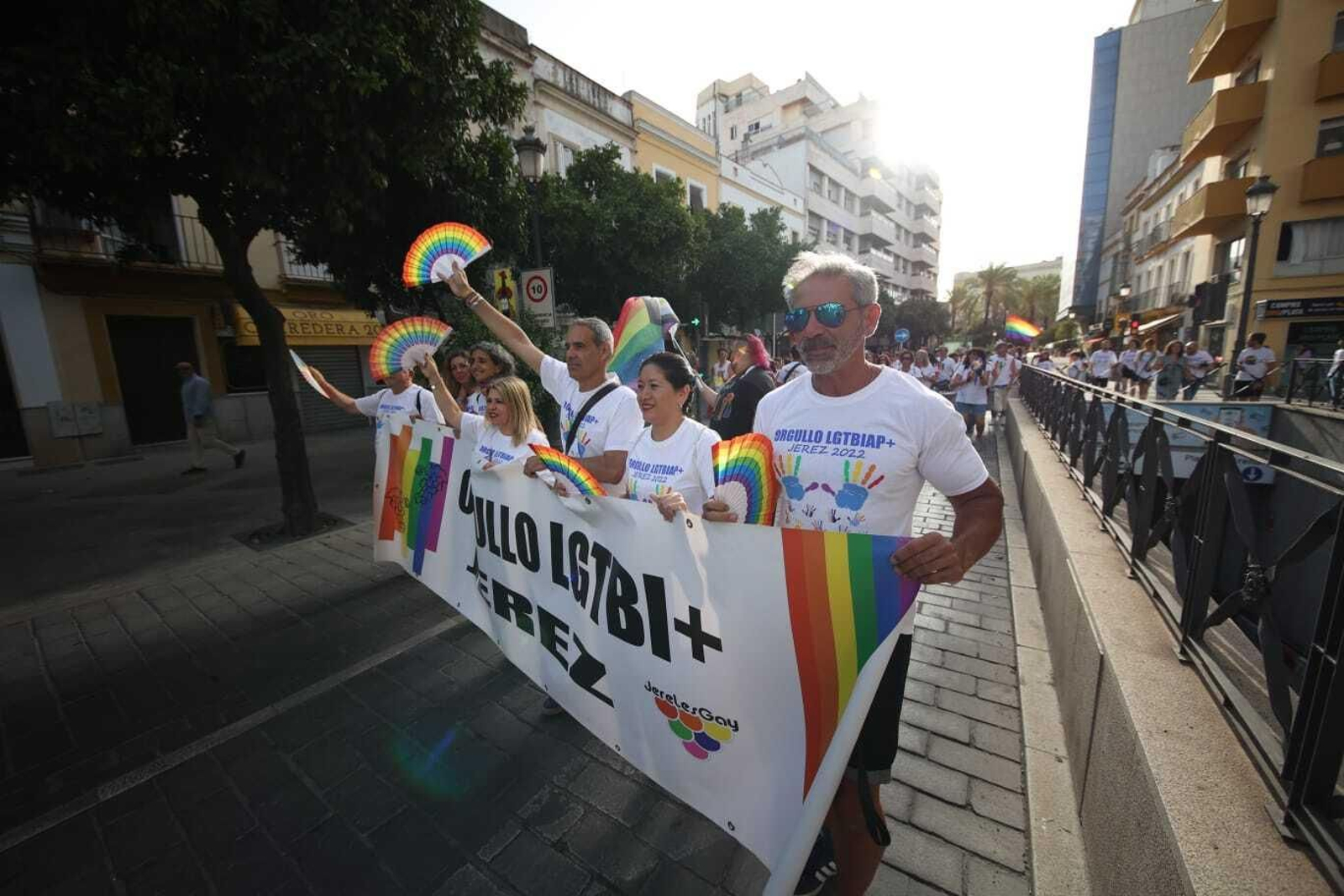 Manifestación por el Orgullo LGTBIQA+ en Jerez