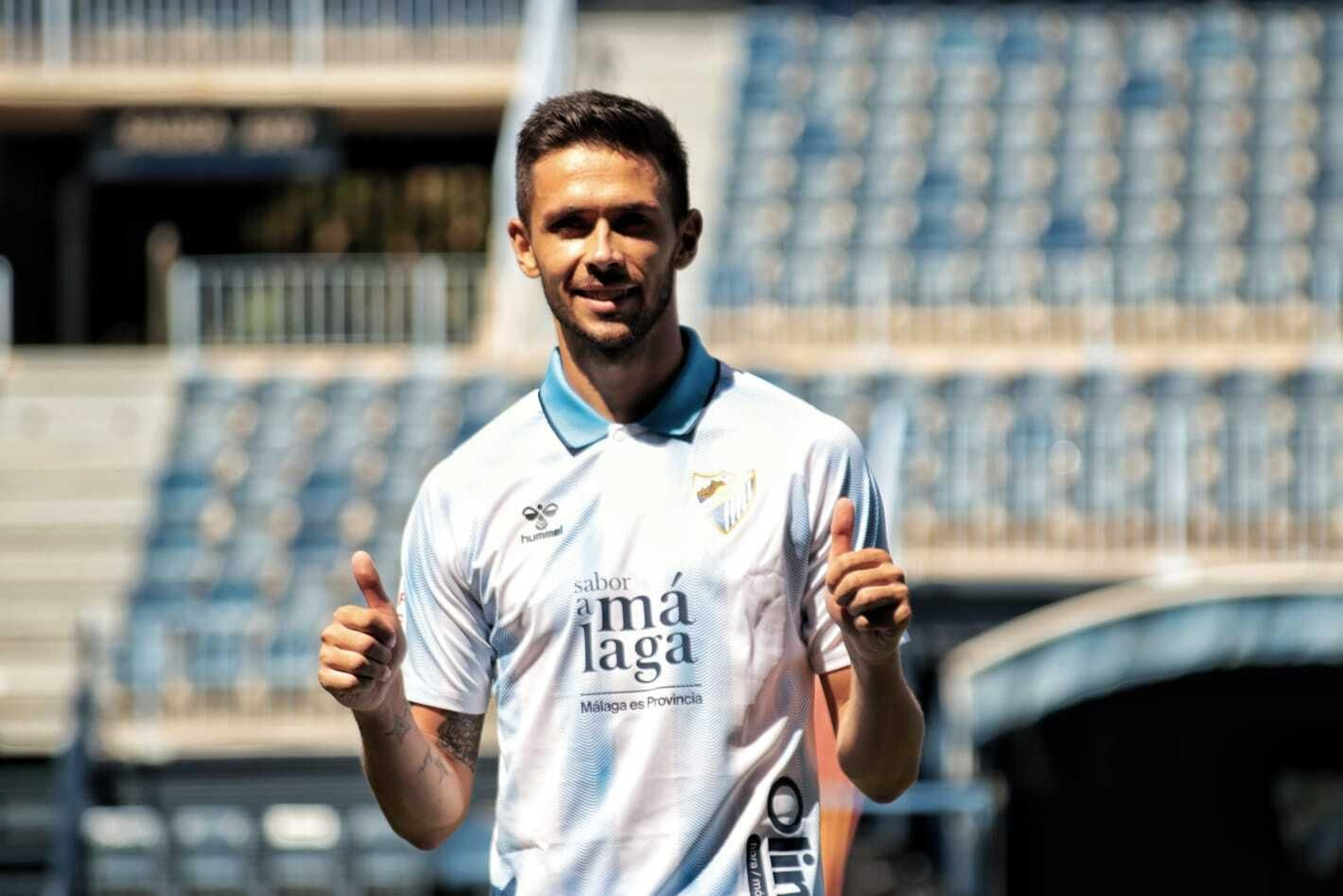 La presentación de Nelson Monte con el Málaga CF, en fotos