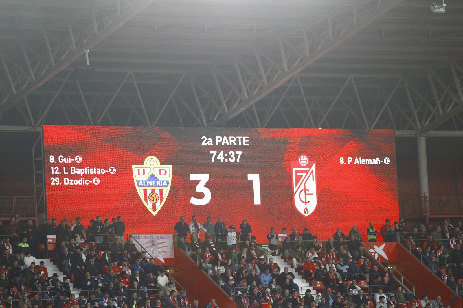 Las fotos del partido U.D. Almería-Granada C.F.