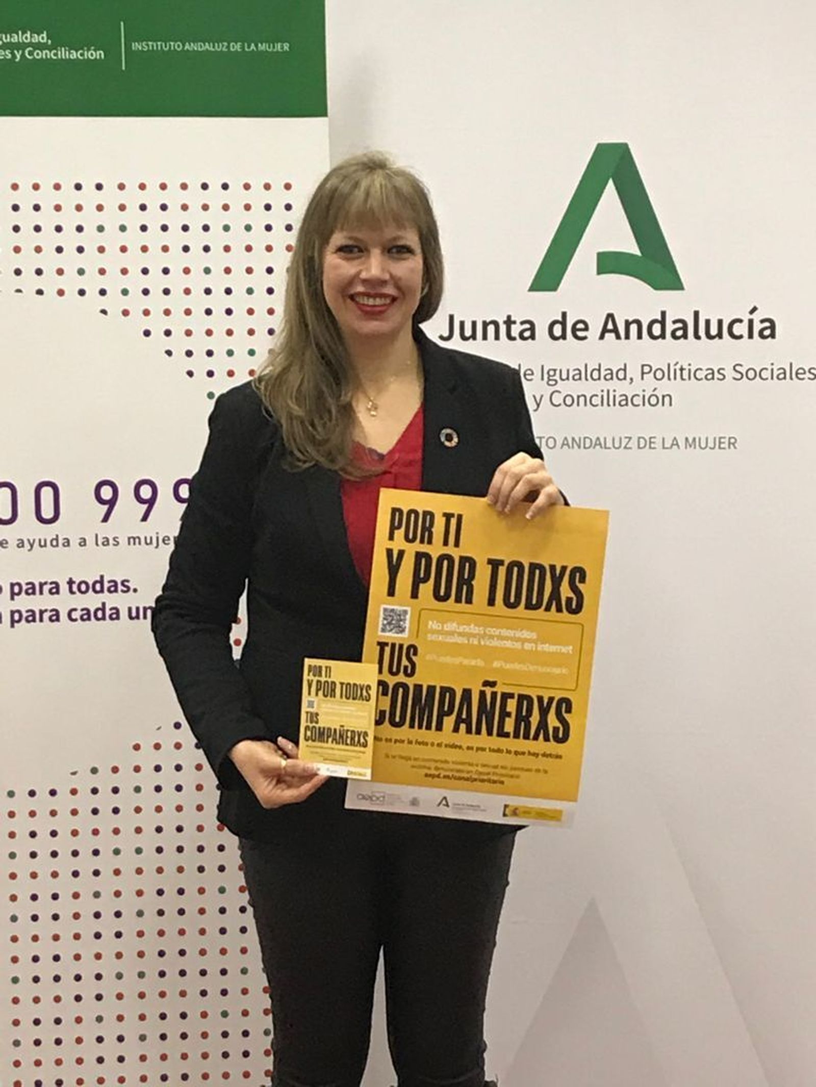 Lourdes Arroyo presenta la campaña en Córdoba.