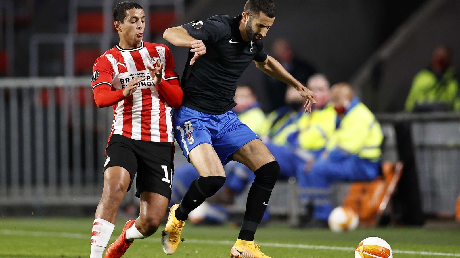 Gonalons, antes de caer lesionado