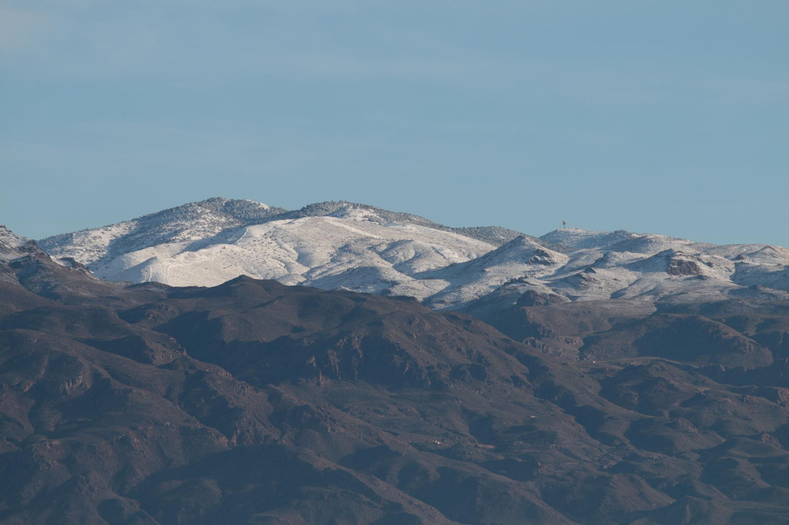 La nieve cubre de blanco la Alpujarra Almeriense