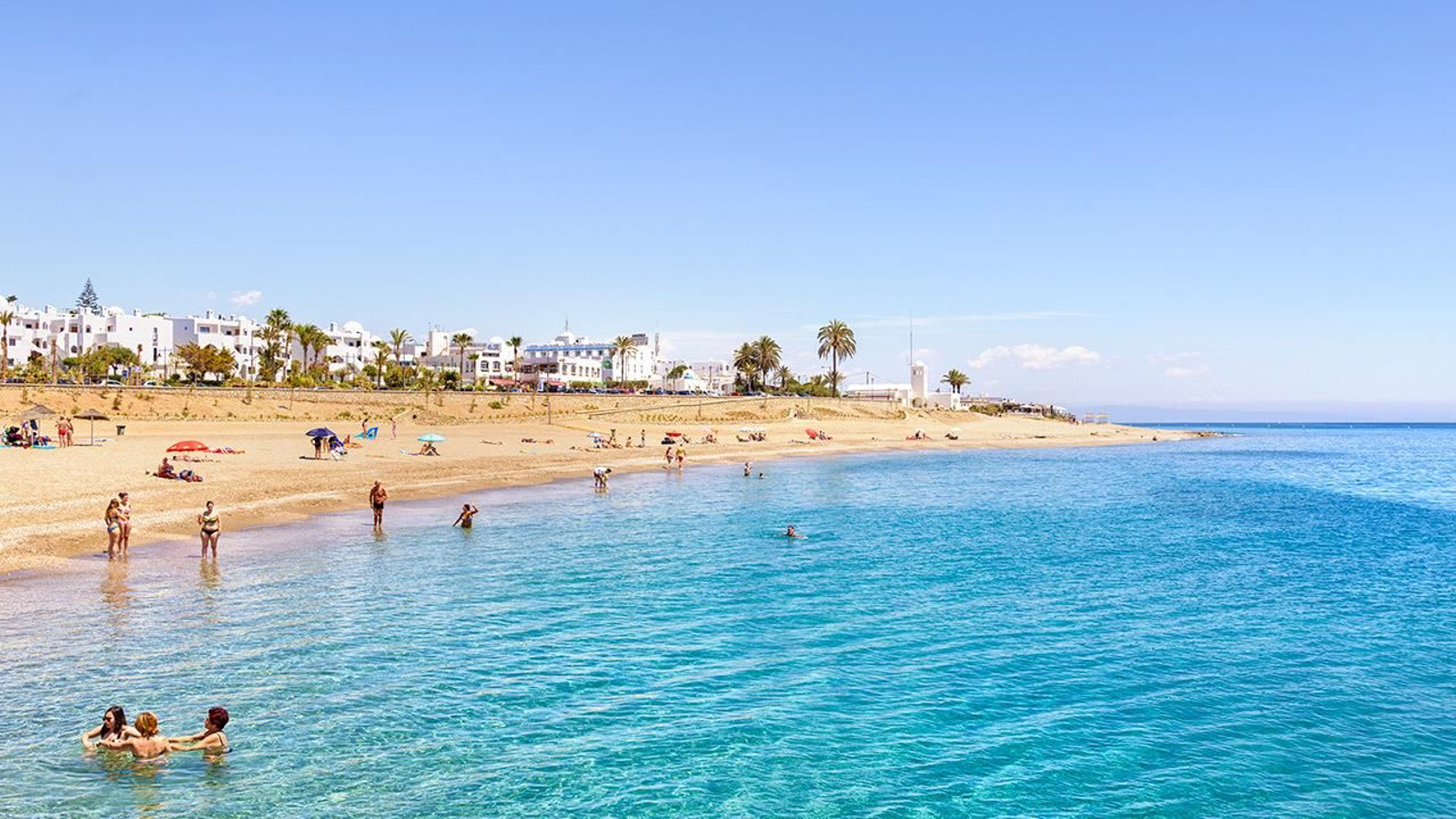 Imagen de la playa del Cantal, en Mojácar.