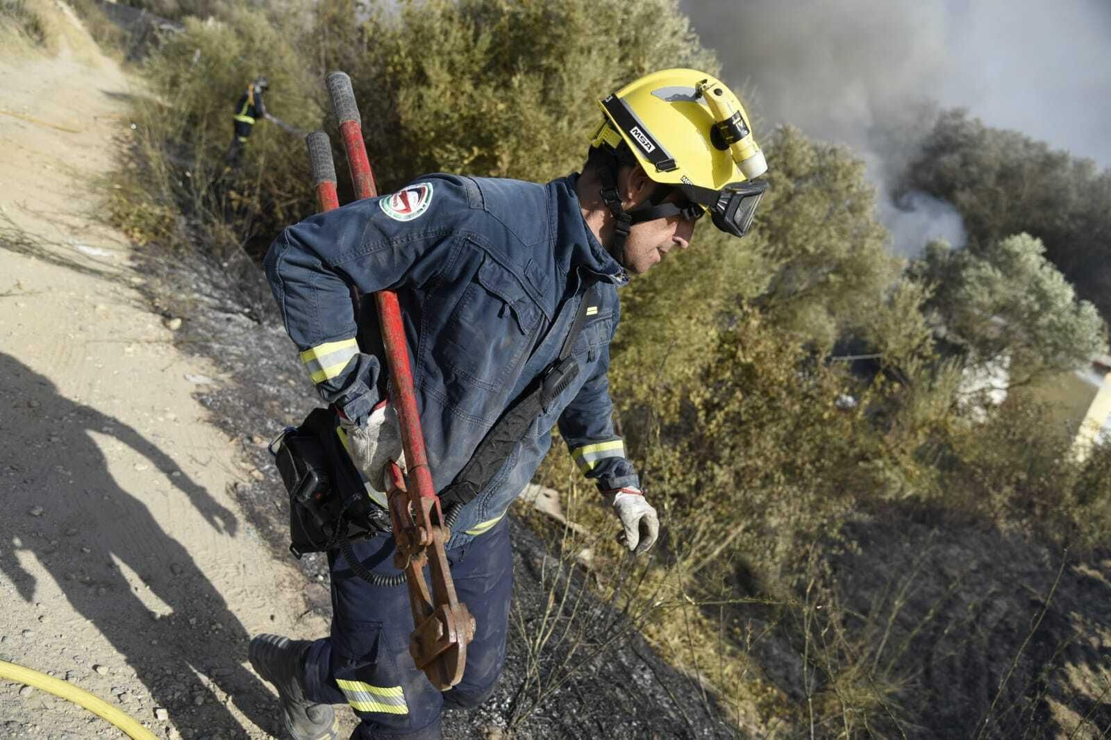 Imágenes del incendio forestal de Bonares