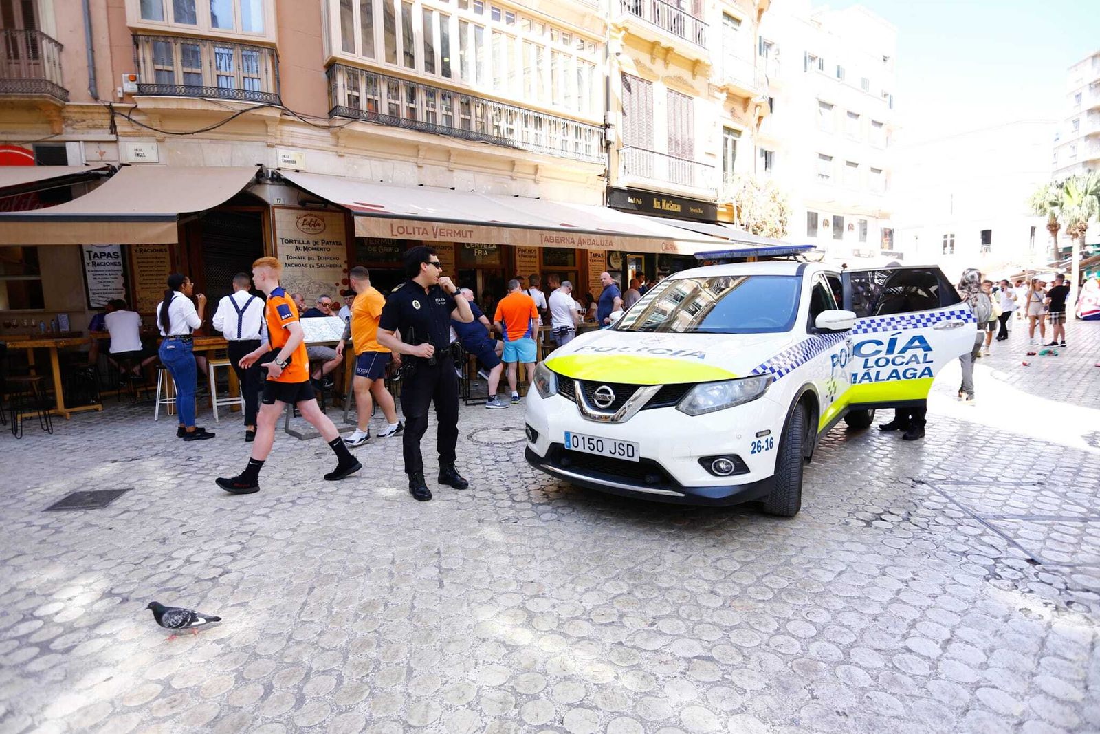 Las fotos de los hinchas del Rangers de Glasgow en Málaga