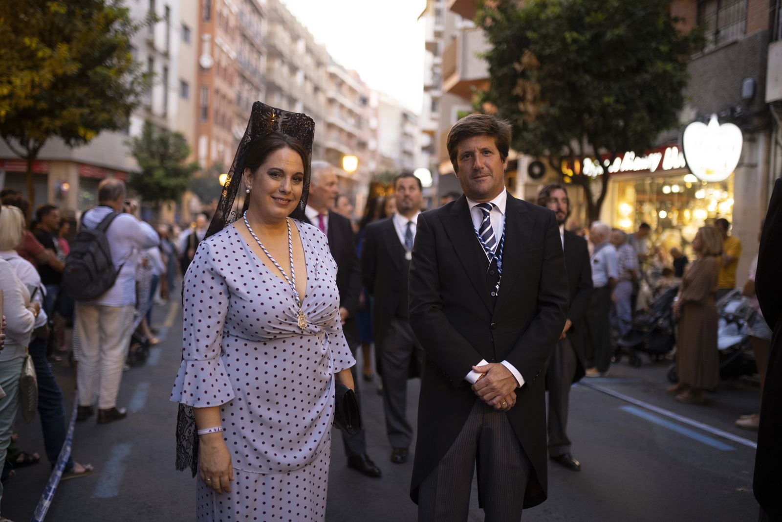 Imágenes de la procesión de la Virgen de la Cinta por el centro de la ciudad