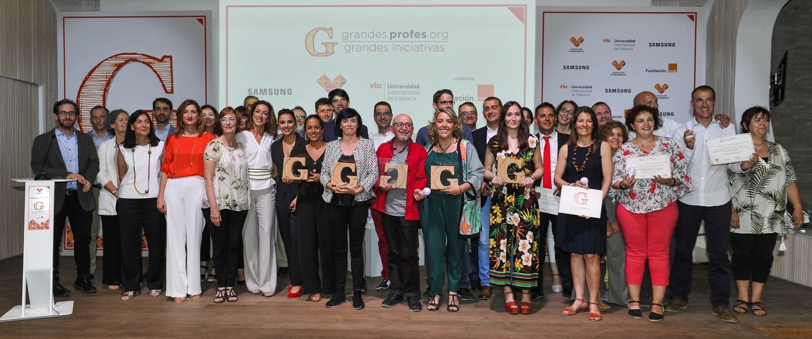 Los galardonados en los premios Grandes Profes, Grandes Iniciativas