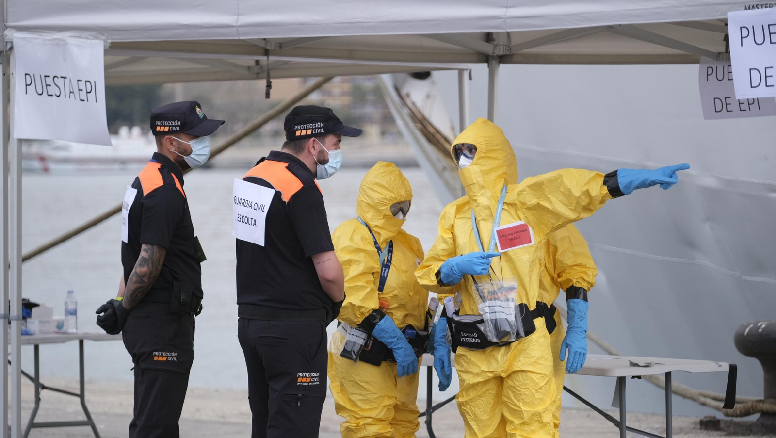 Ejercicio Marsec25 simulacro, en el Puerto de Almería, en imágenes