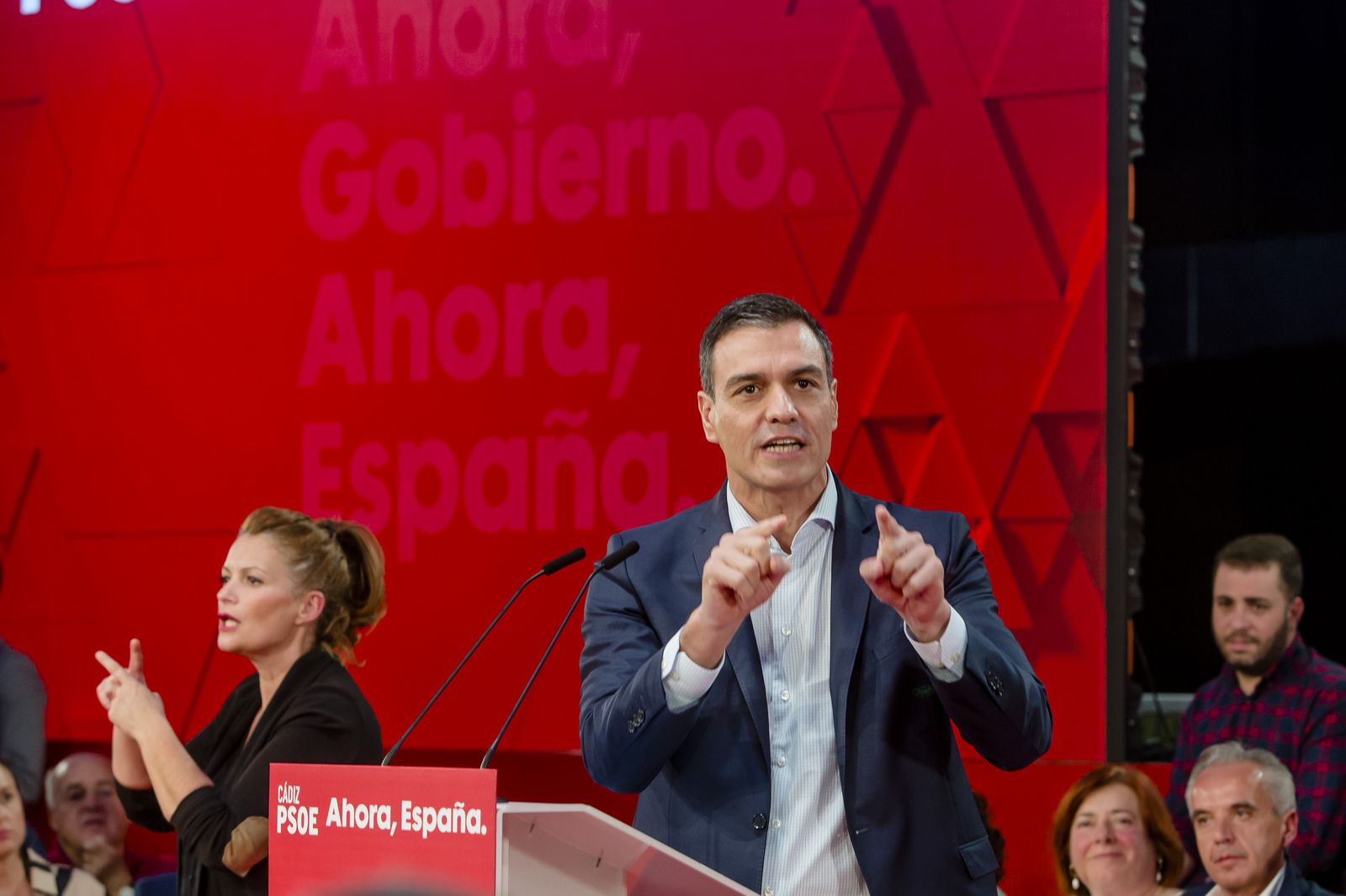 Imágenes del mitin del PSOE en Cádiz