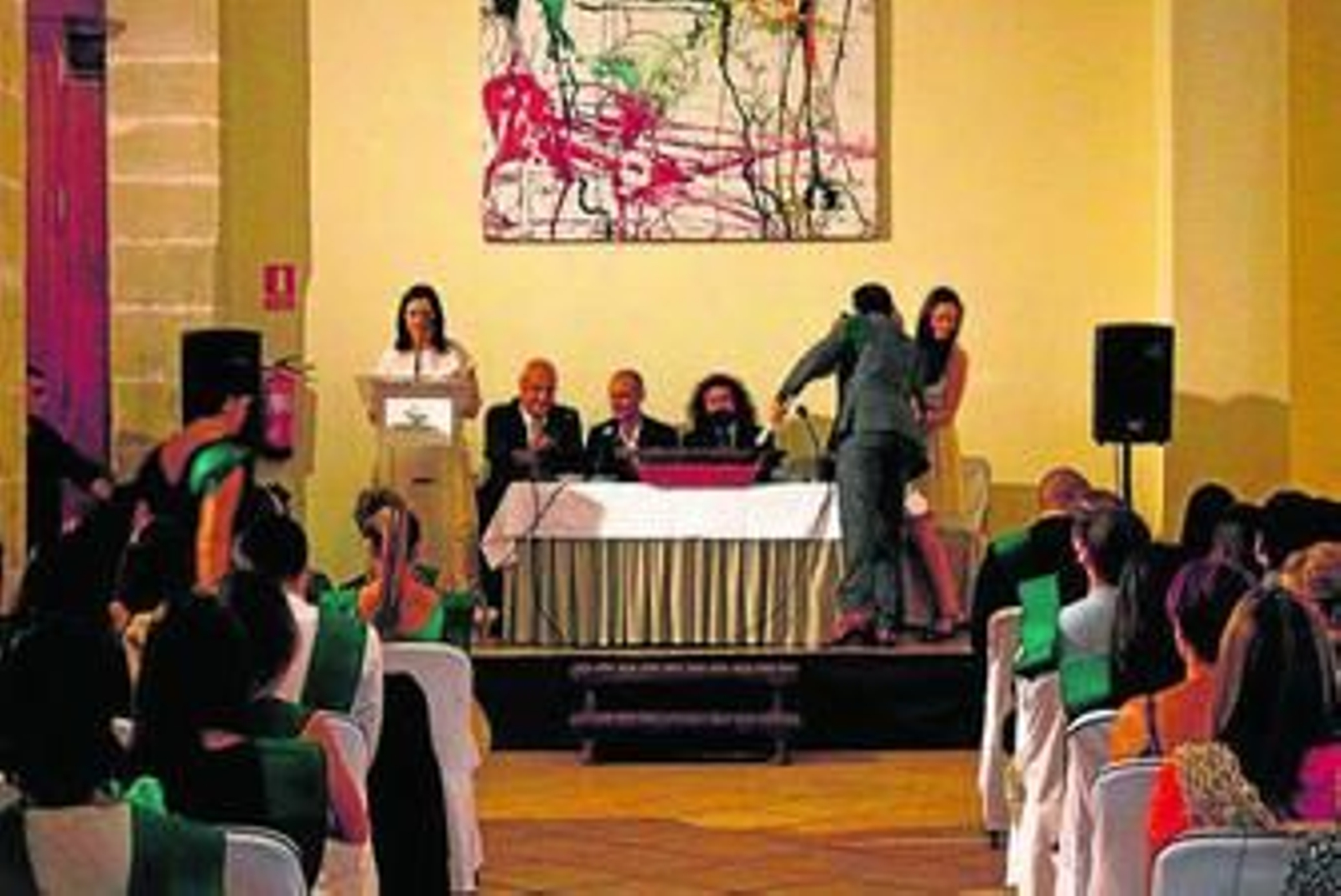 Momento de la ceremonia de graduación, el pasado viernes.